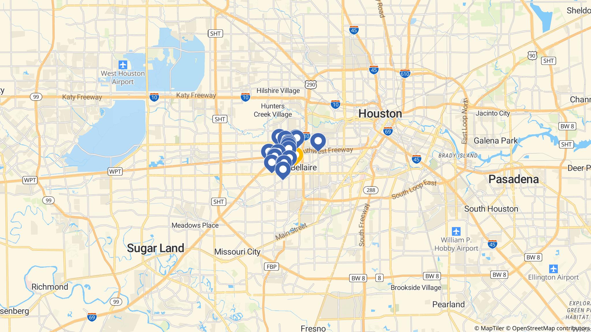 Street map of the ATM area