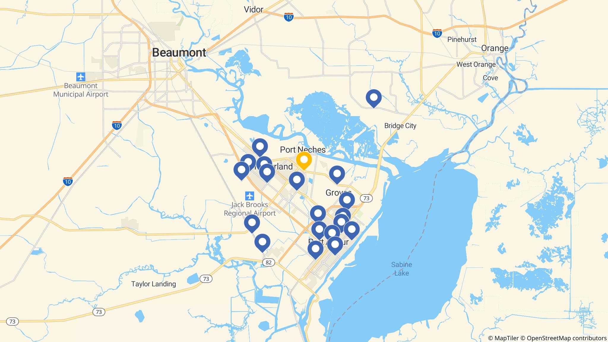Street map of the ATM area