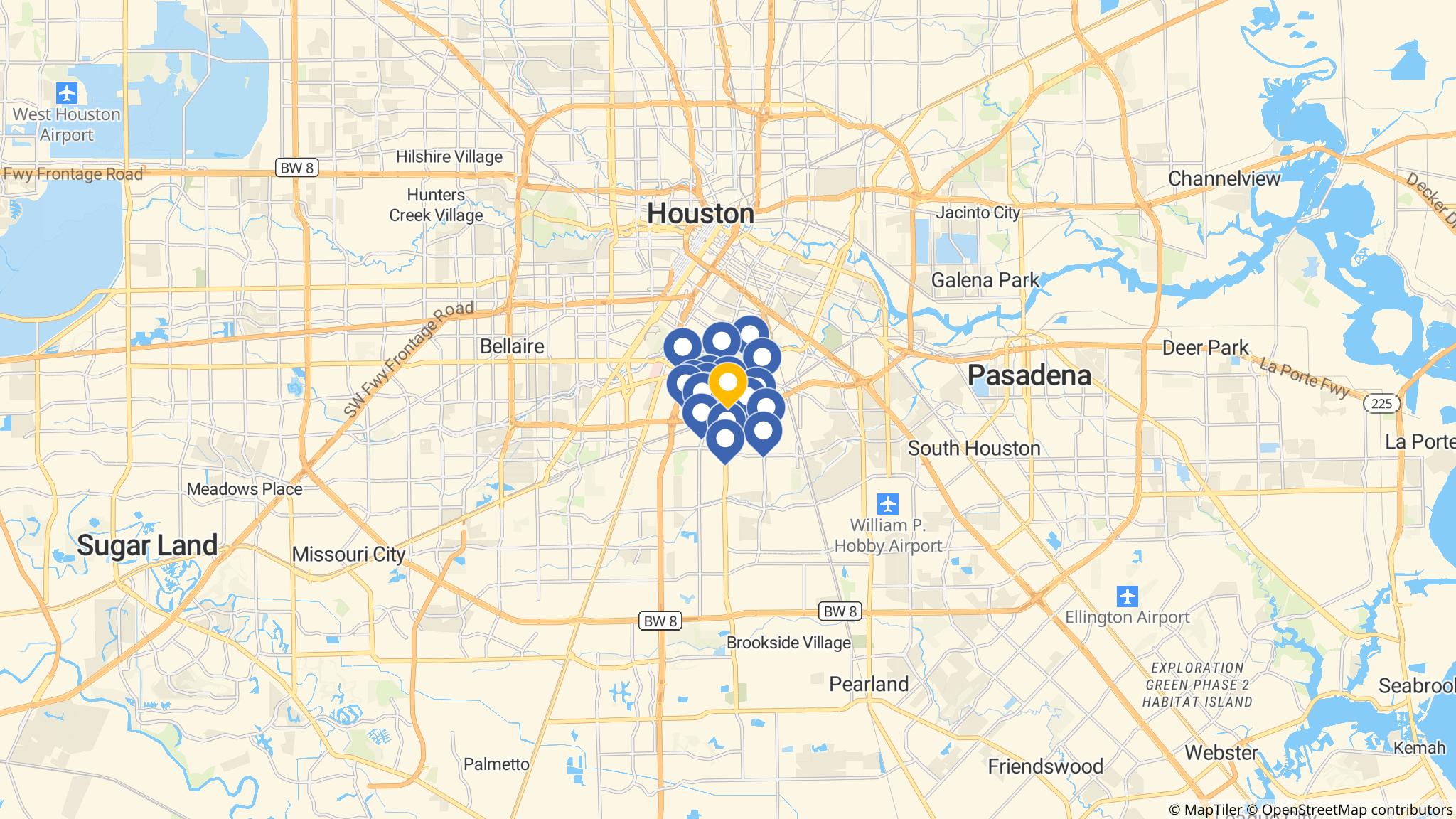 Street map of the ATM area