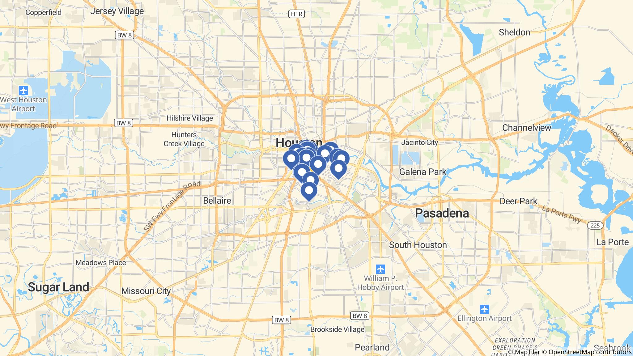 Street map of the ATM area