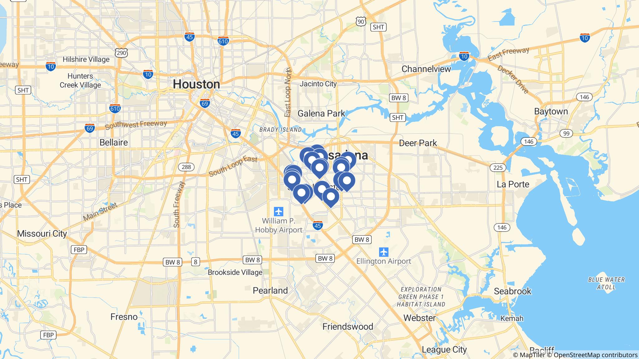 Street map of the ATM area