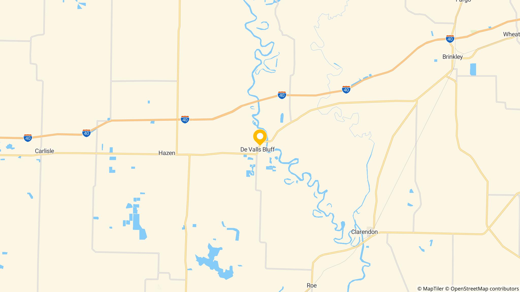 Street map of the ATM area