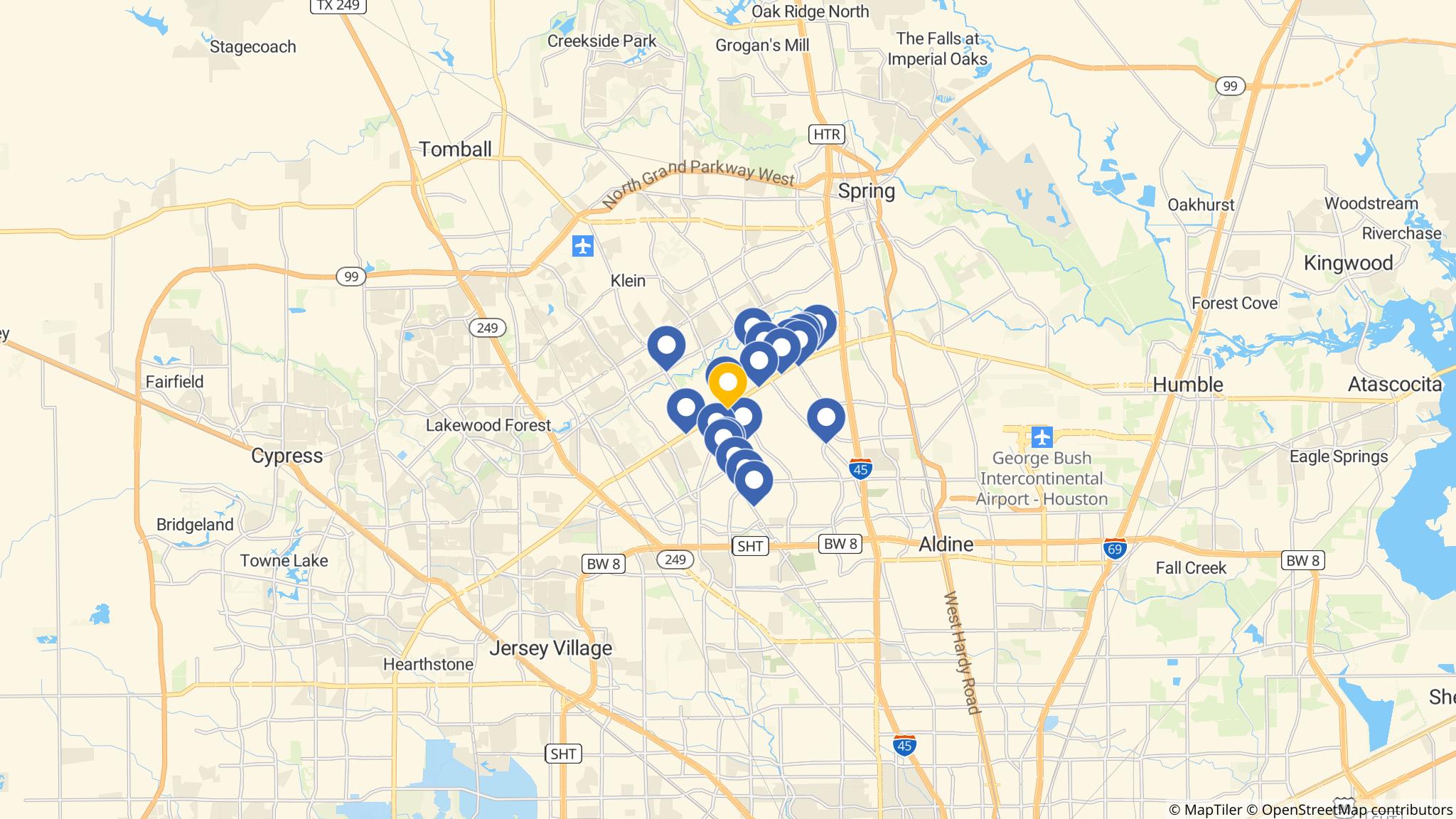 Street map of the ATM area