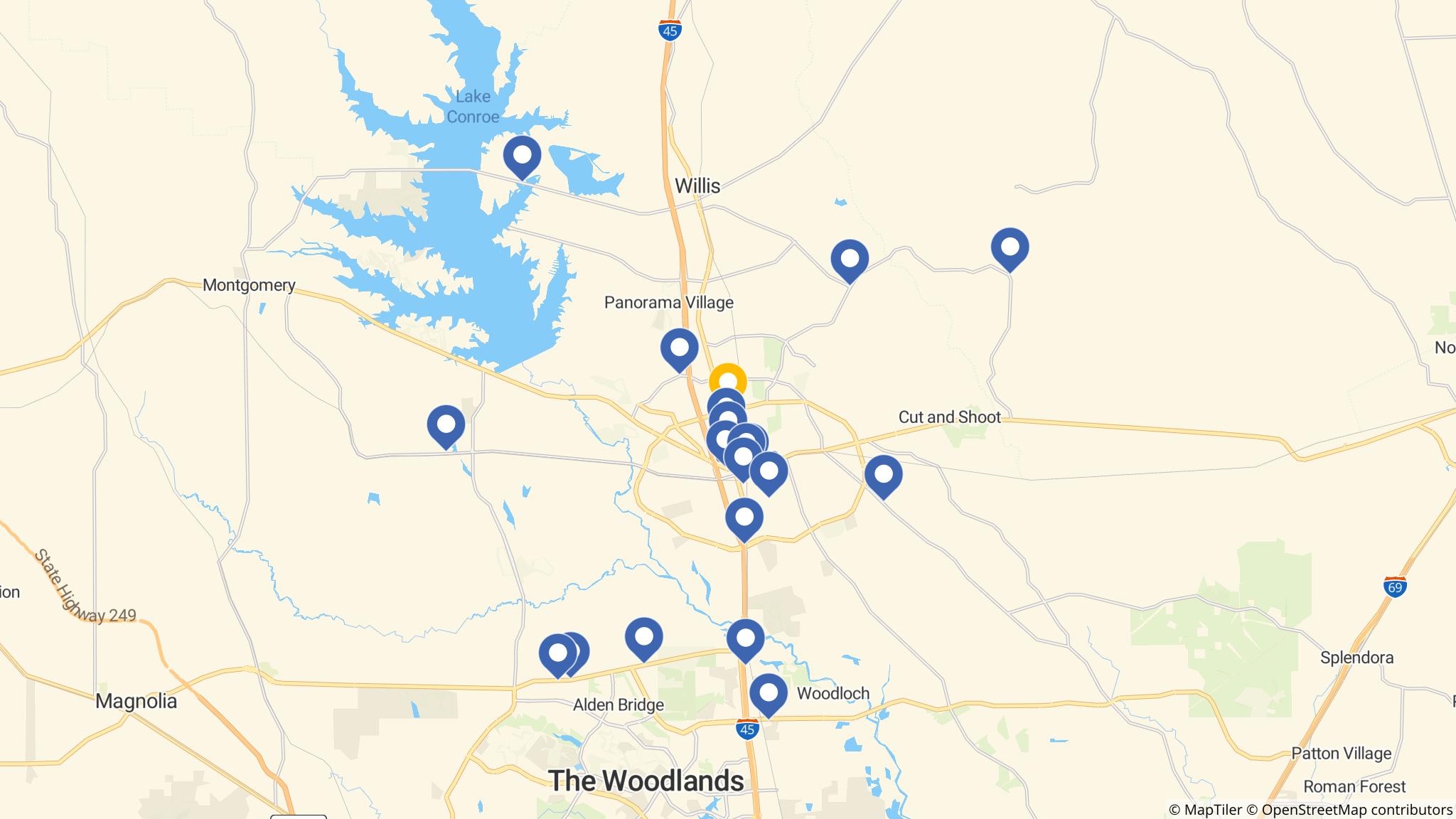 Street map of the ATM area
