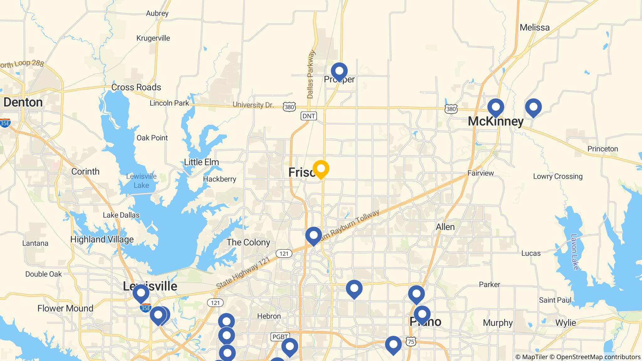 Street map of the ATM area