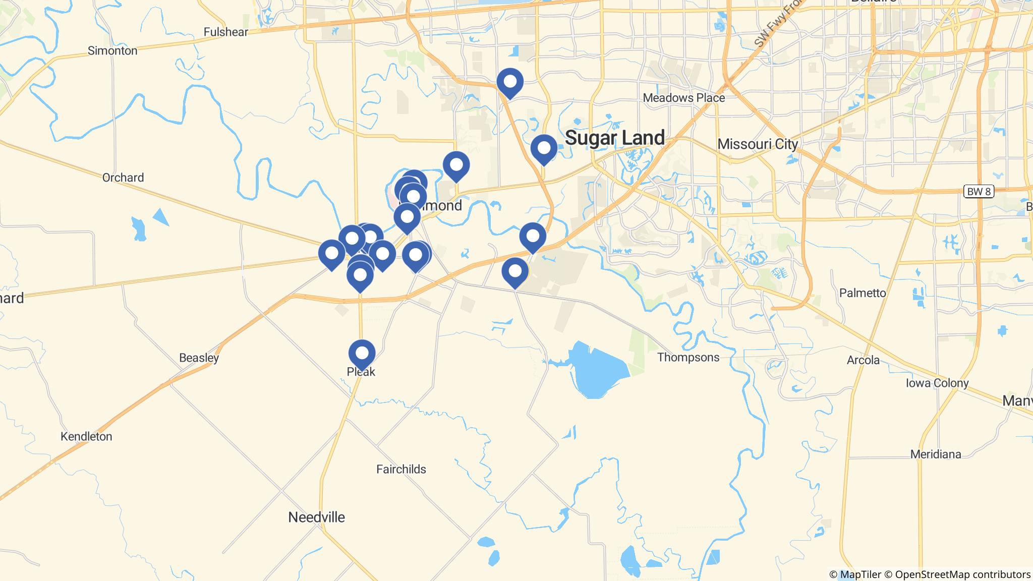 Street map of the ATM area