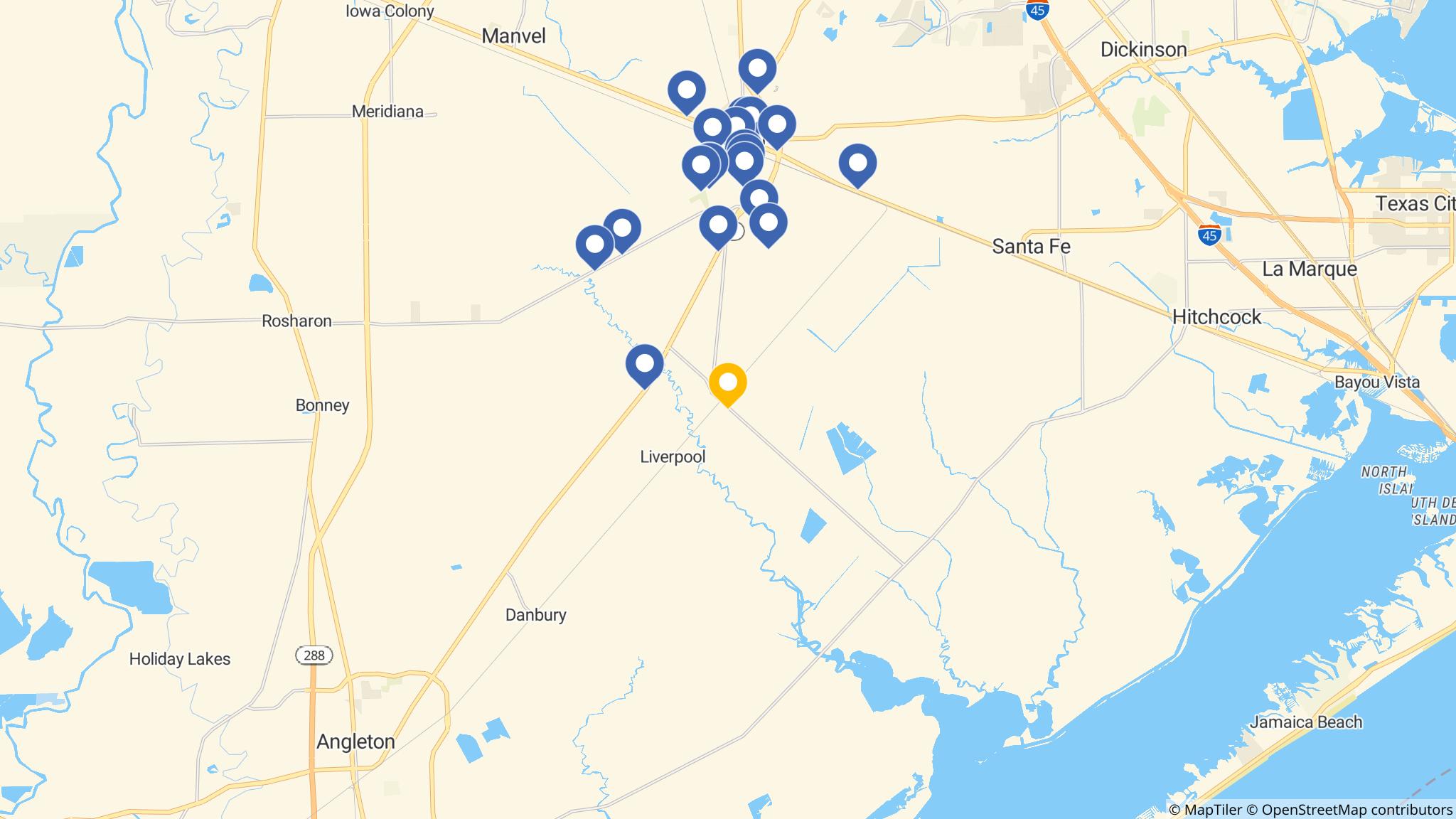 Street map of the ATM area