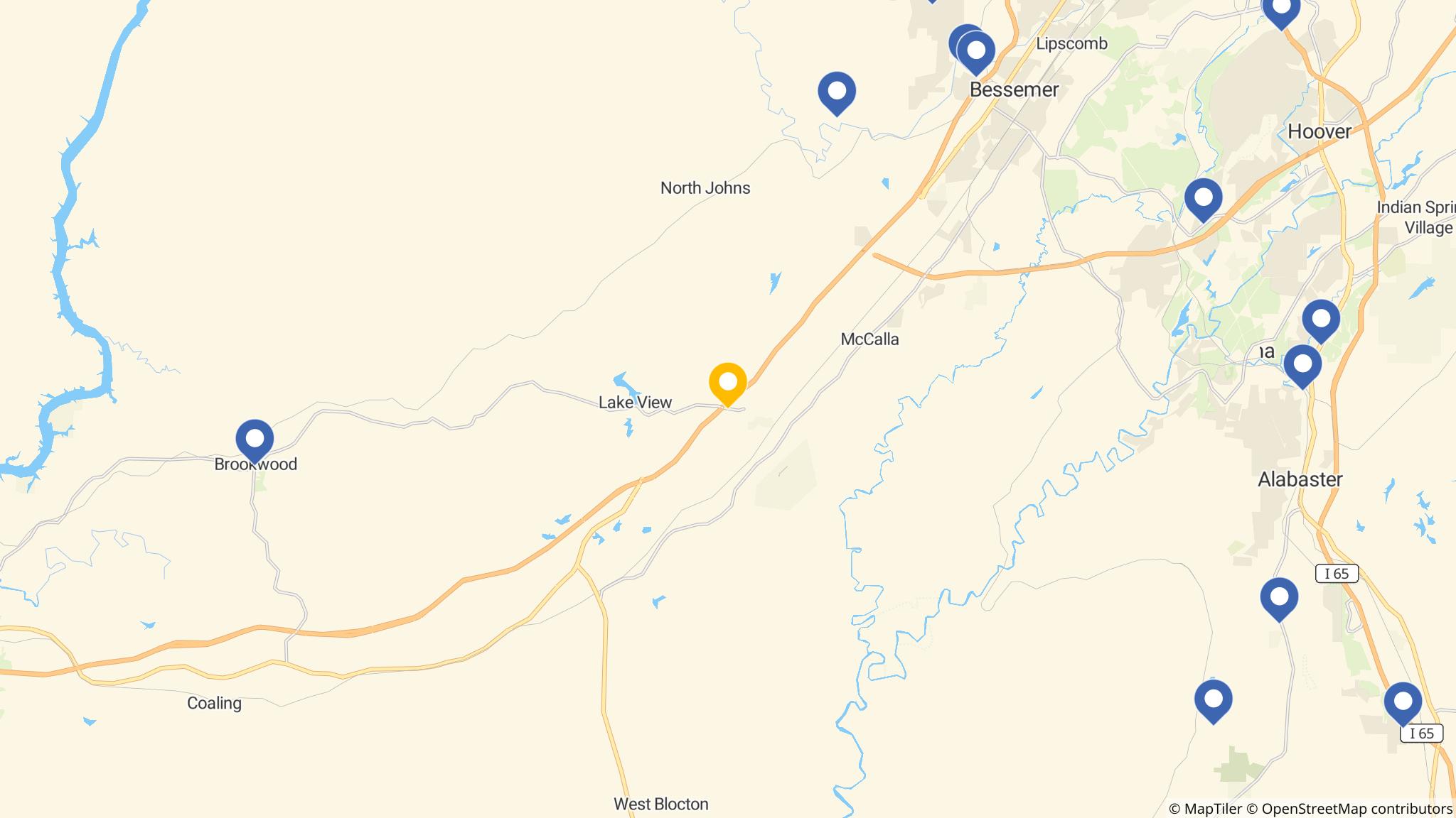 Street map of the ATM area