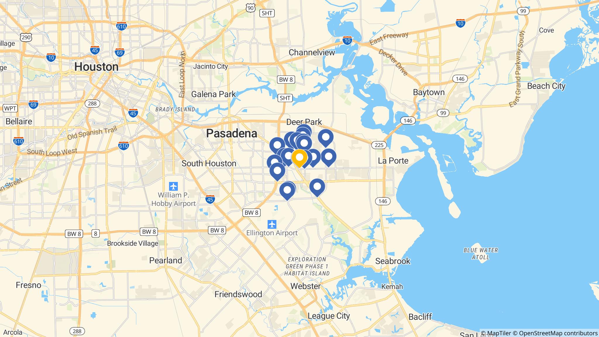 Street map of the ATM area
