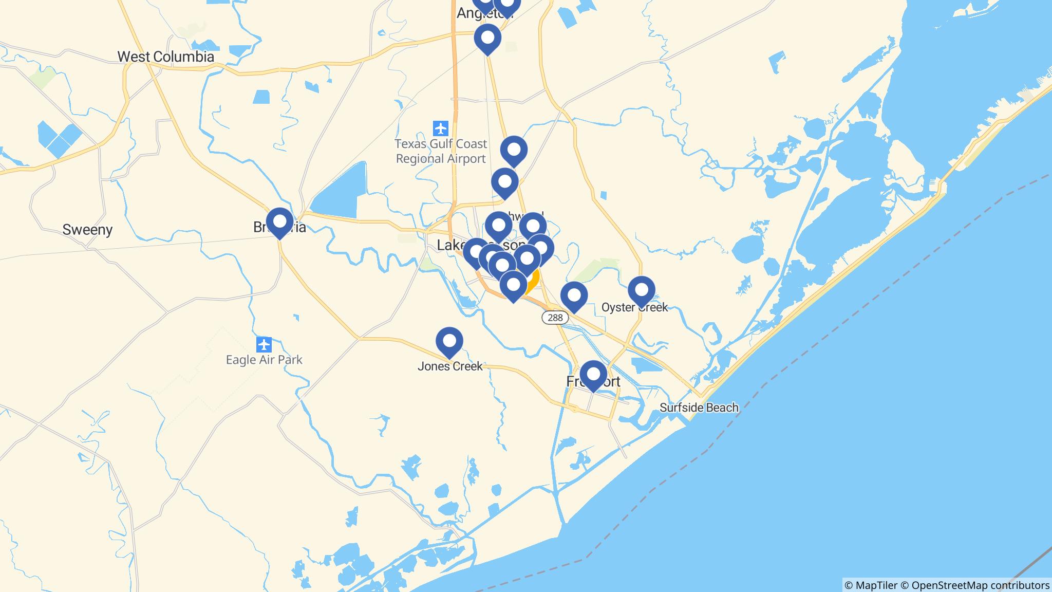 Street map of the ATM area