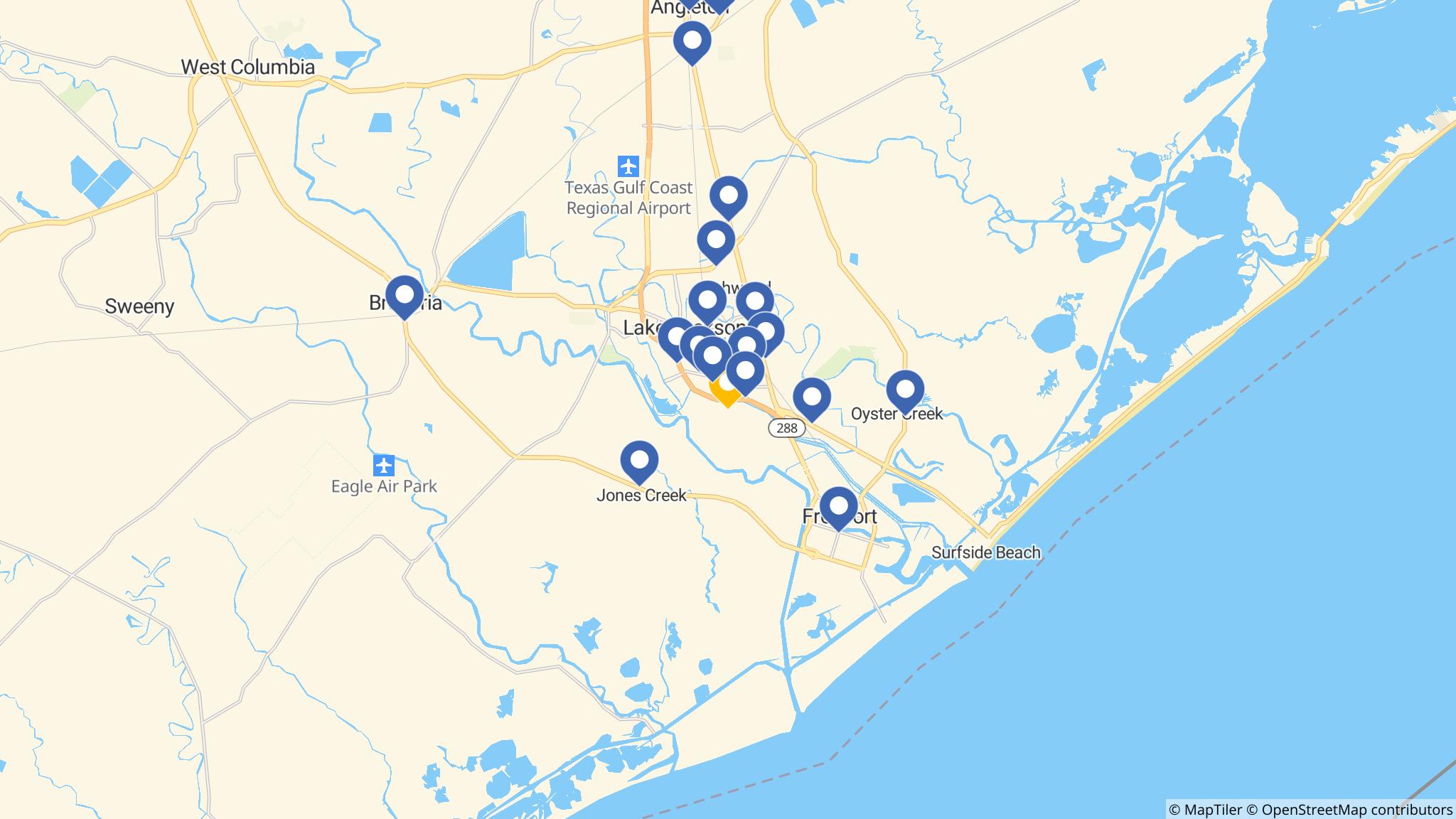 Street map of the ATM area