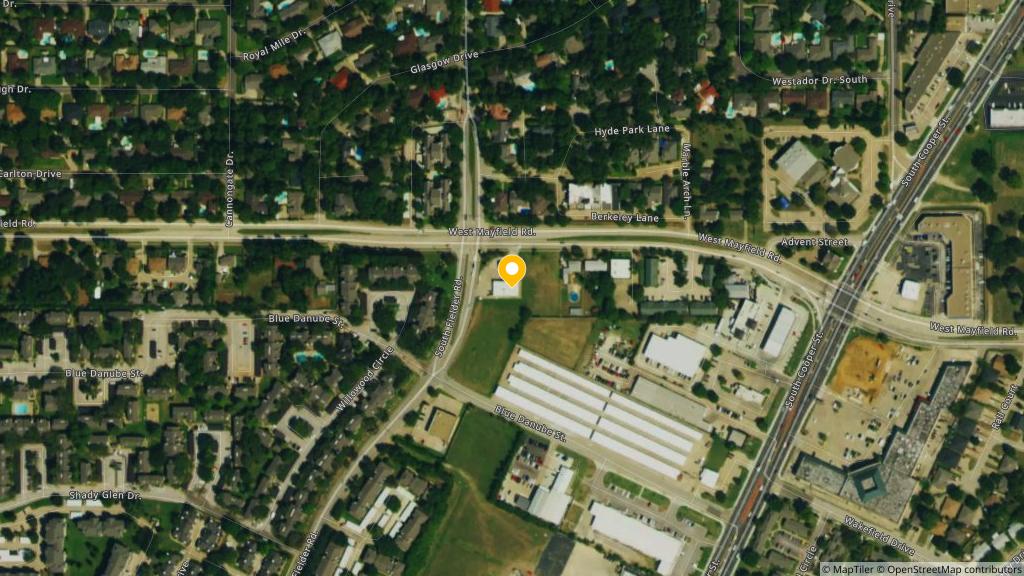 Satellite photo of the location