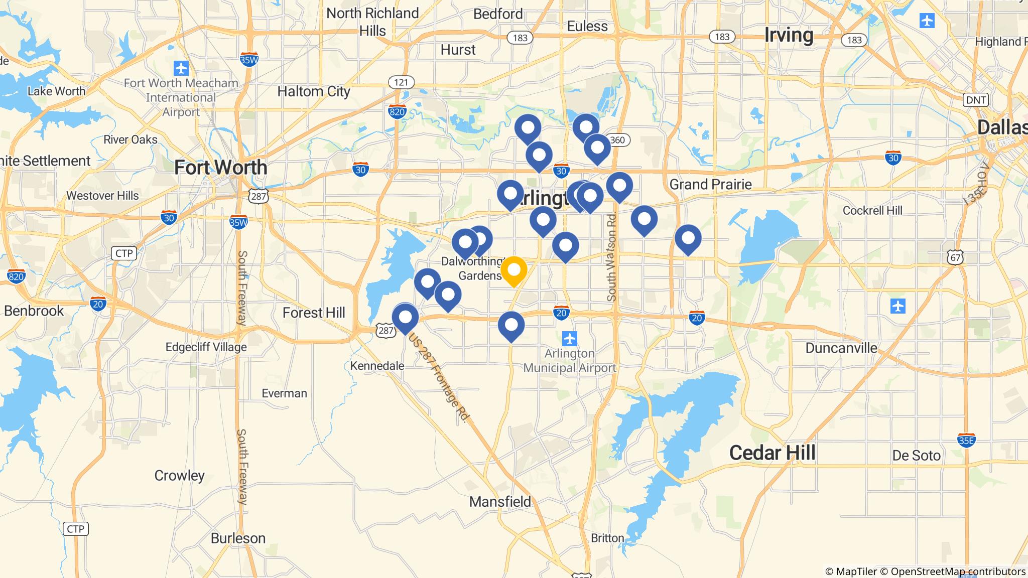 Street map of the ATM area