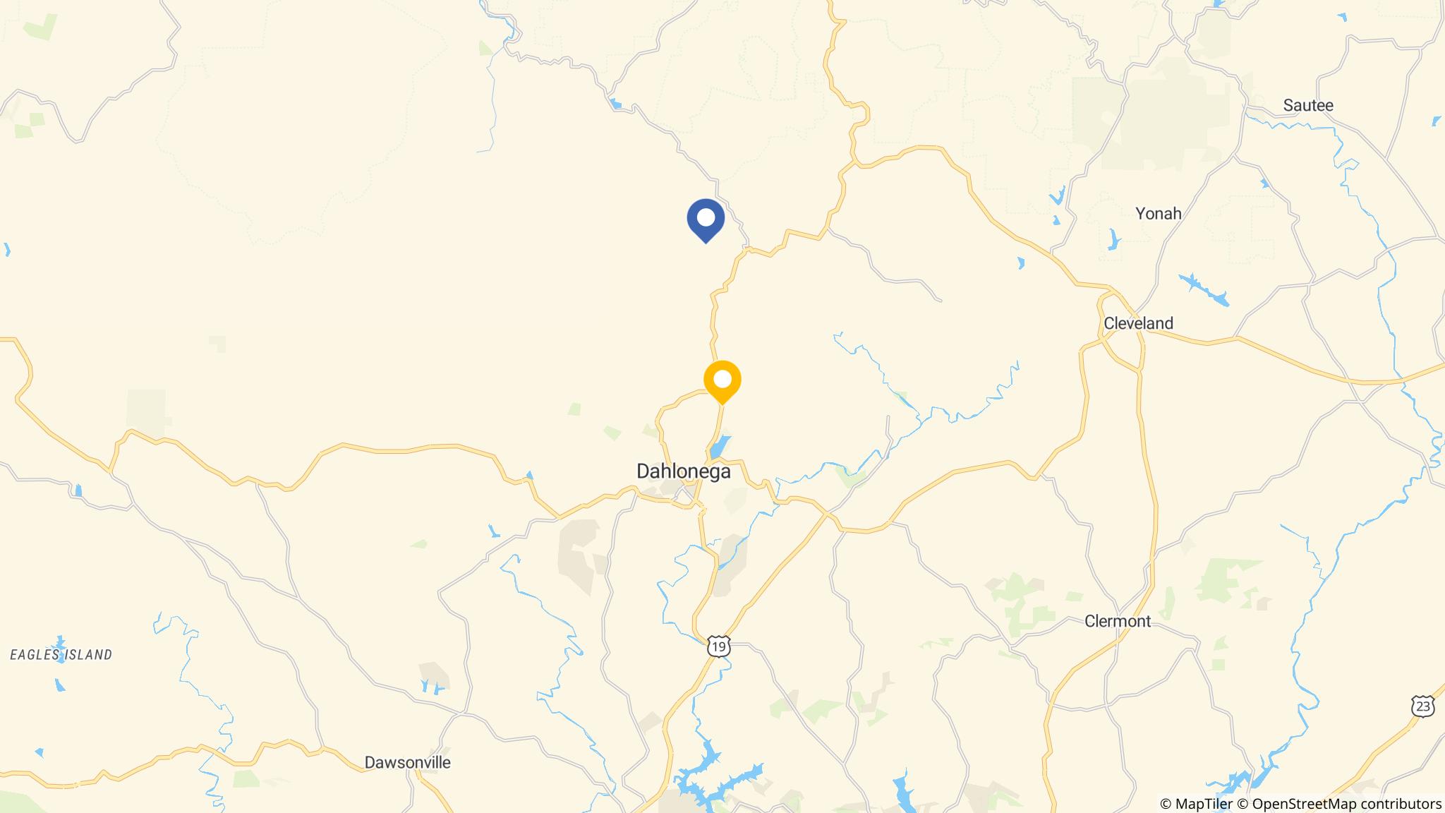 Street map of the ATM area