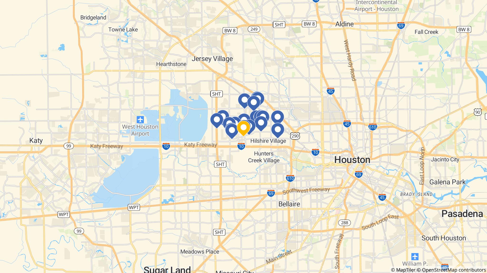 Street map of the ATM area