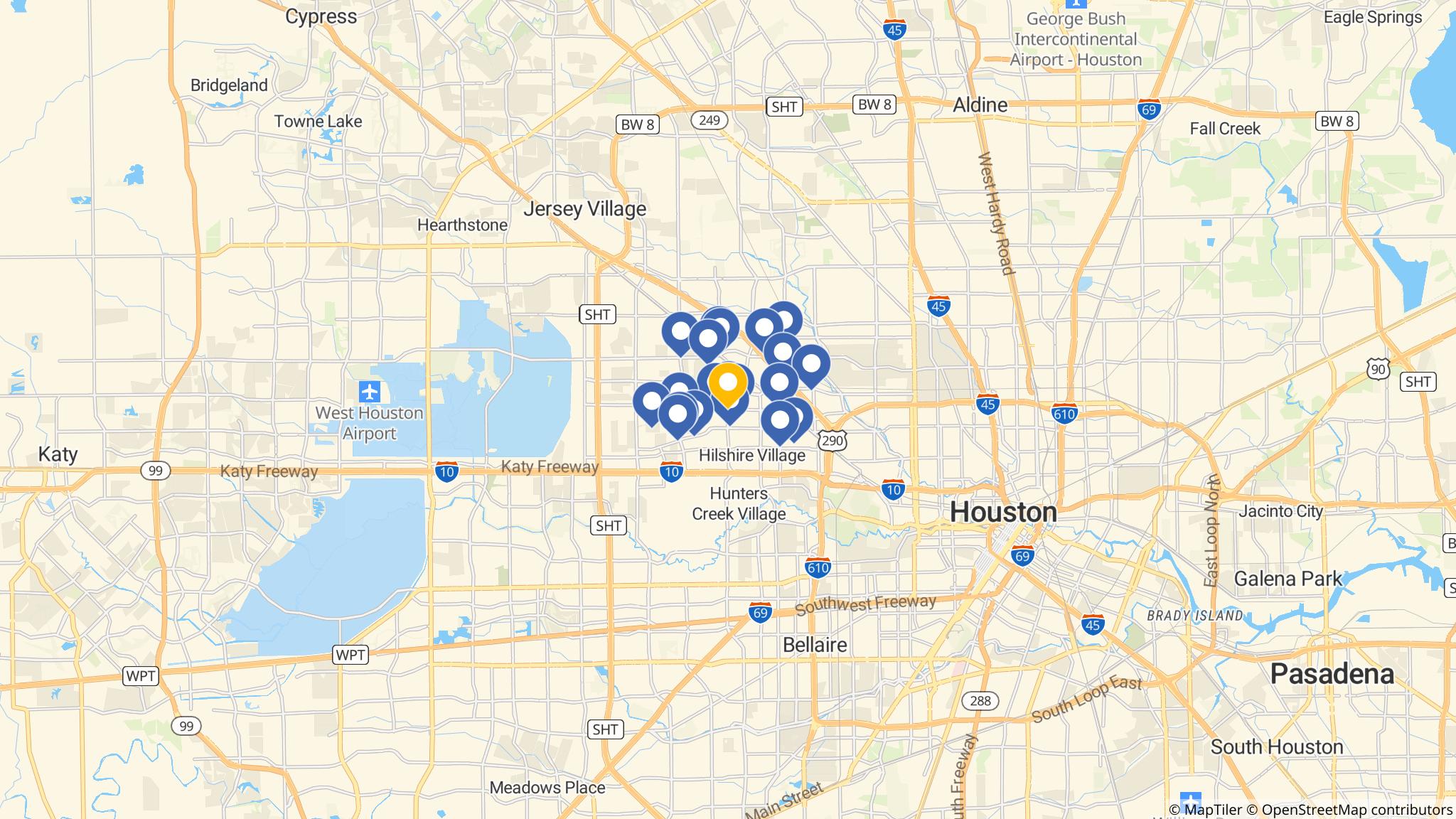 Street map of the ATM area