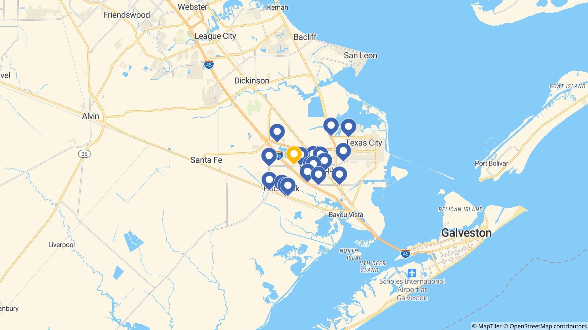 Street map of the ATM area