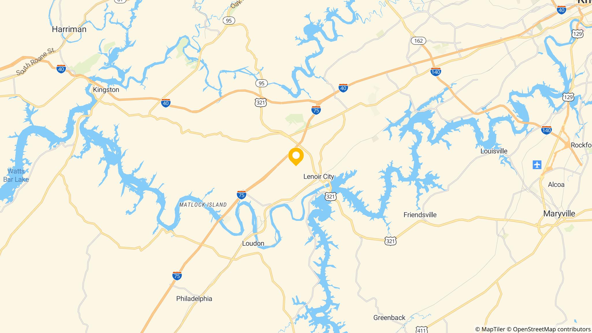 Street map of the ATM area