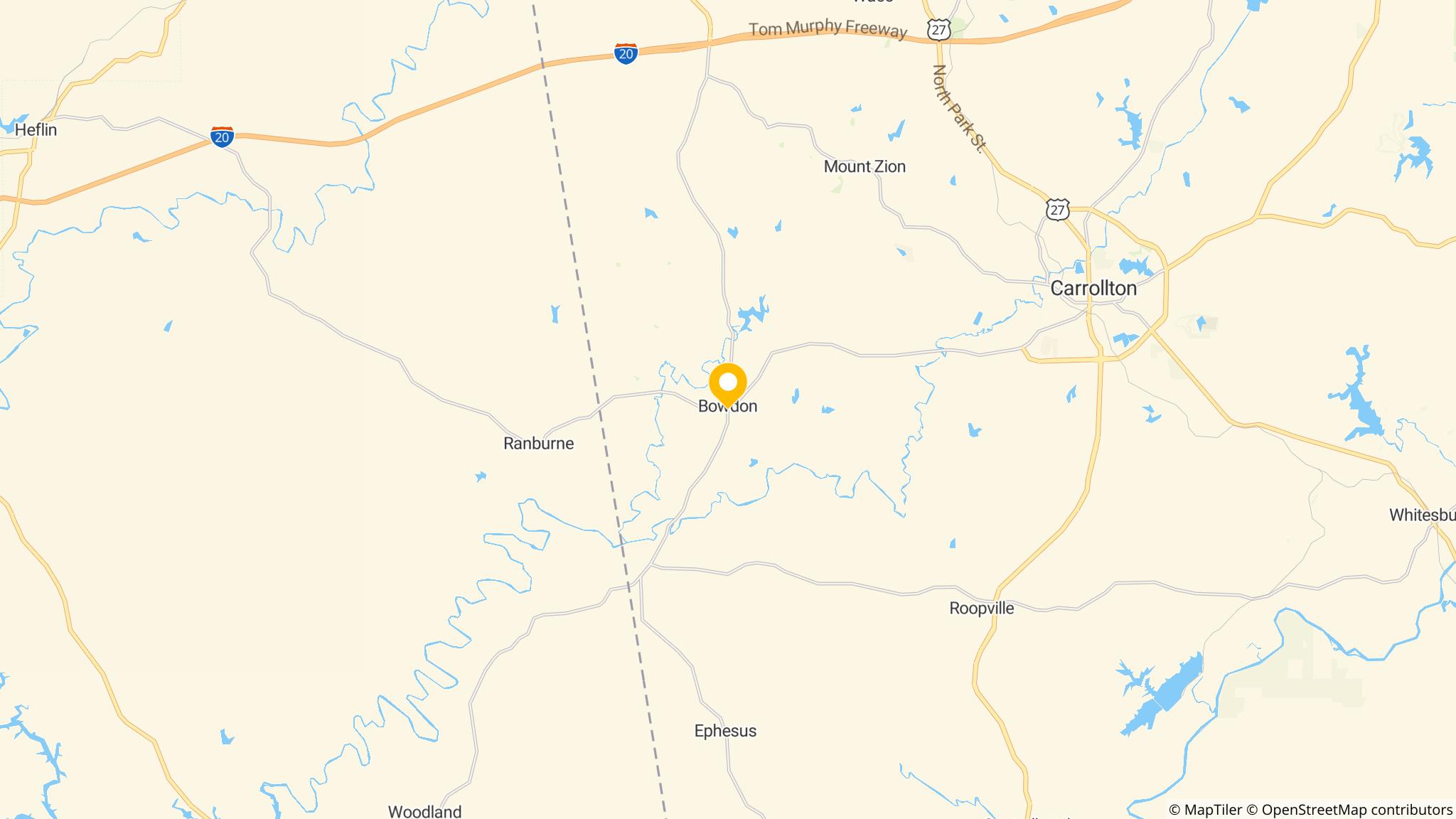 Street map of the ATM area