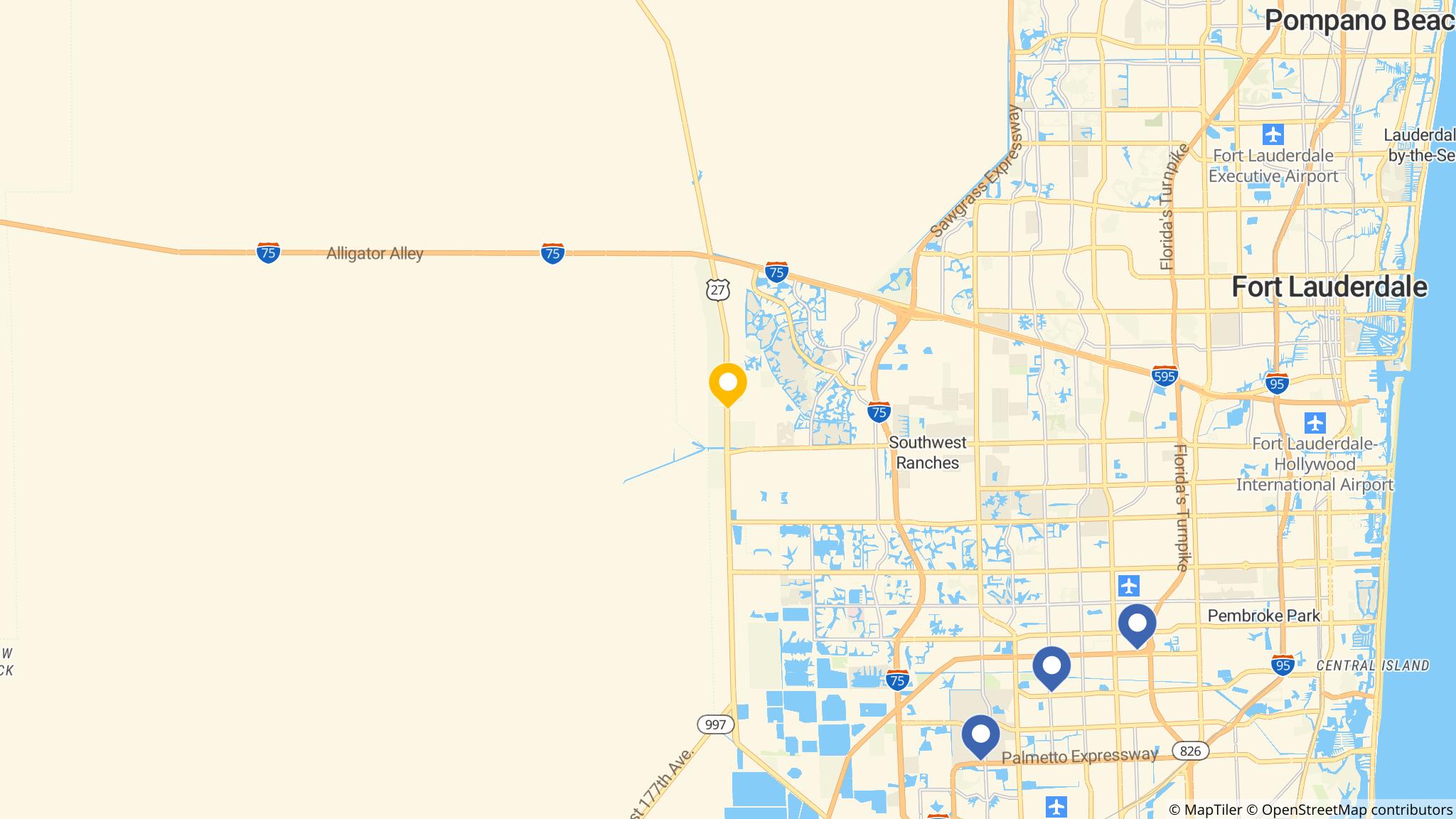 Street map of the ATM area
