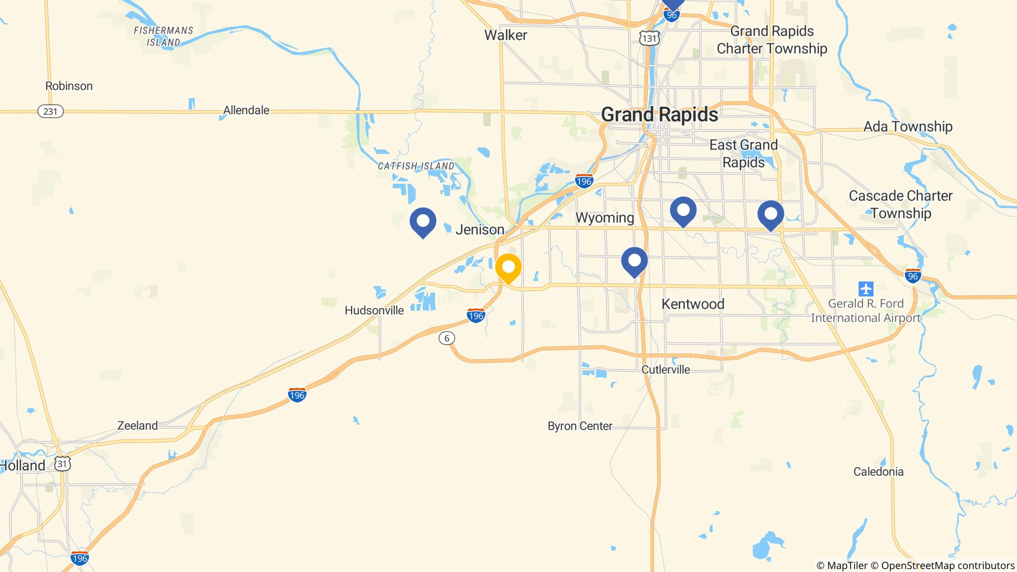 Street map of the ATM area