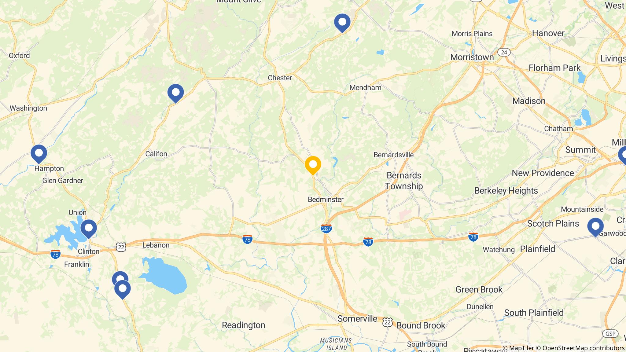 Street map of the ATM area