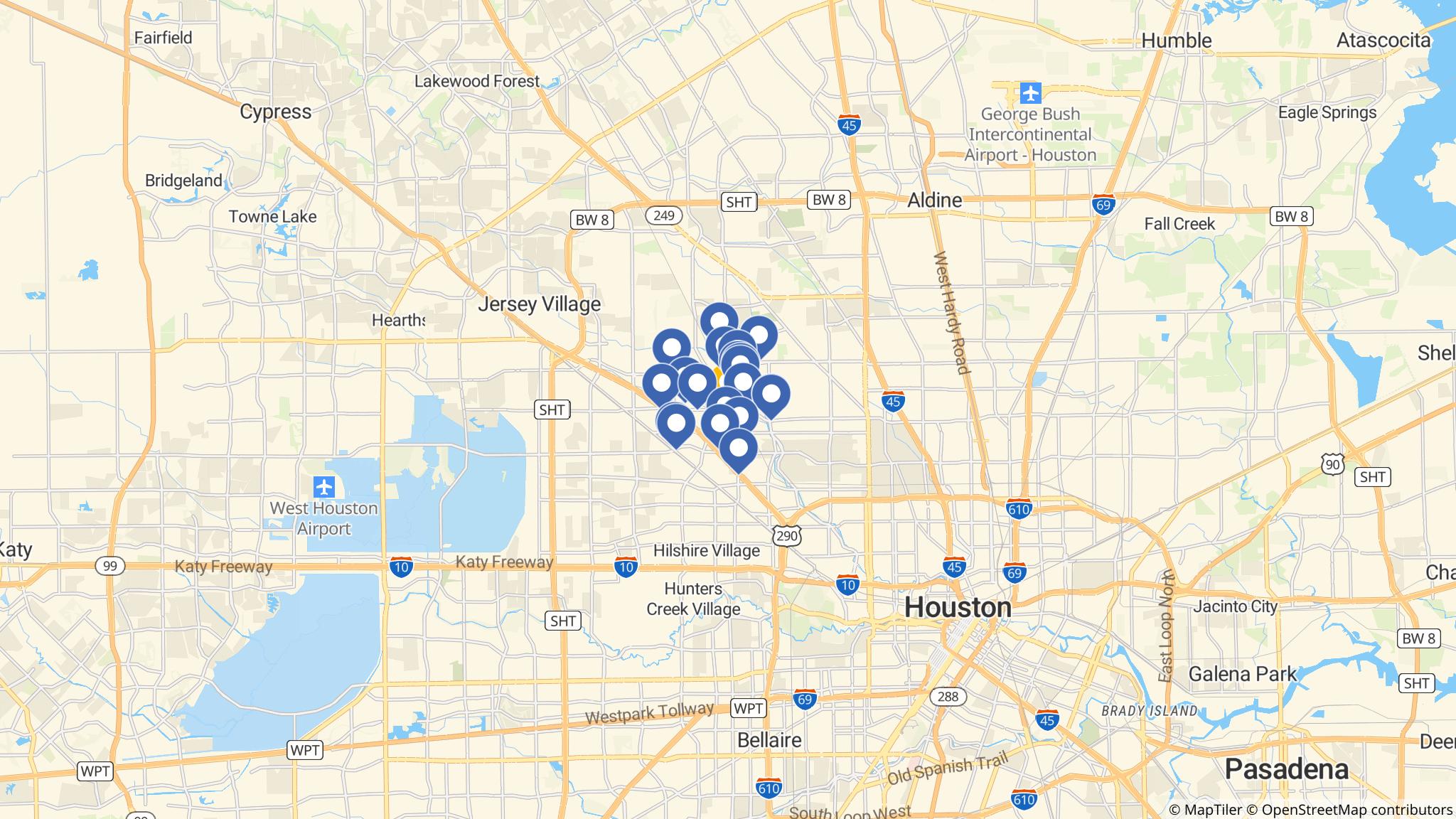 Street map of the ATM area