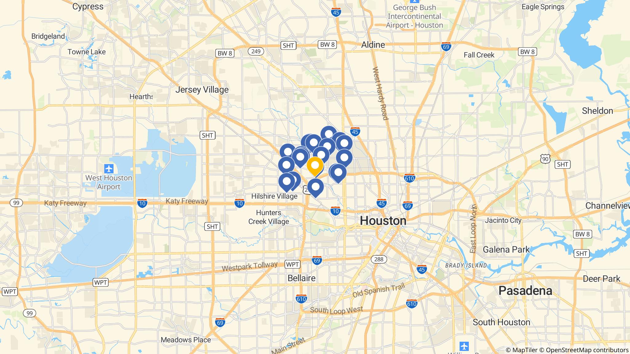 Street map of the ATM area