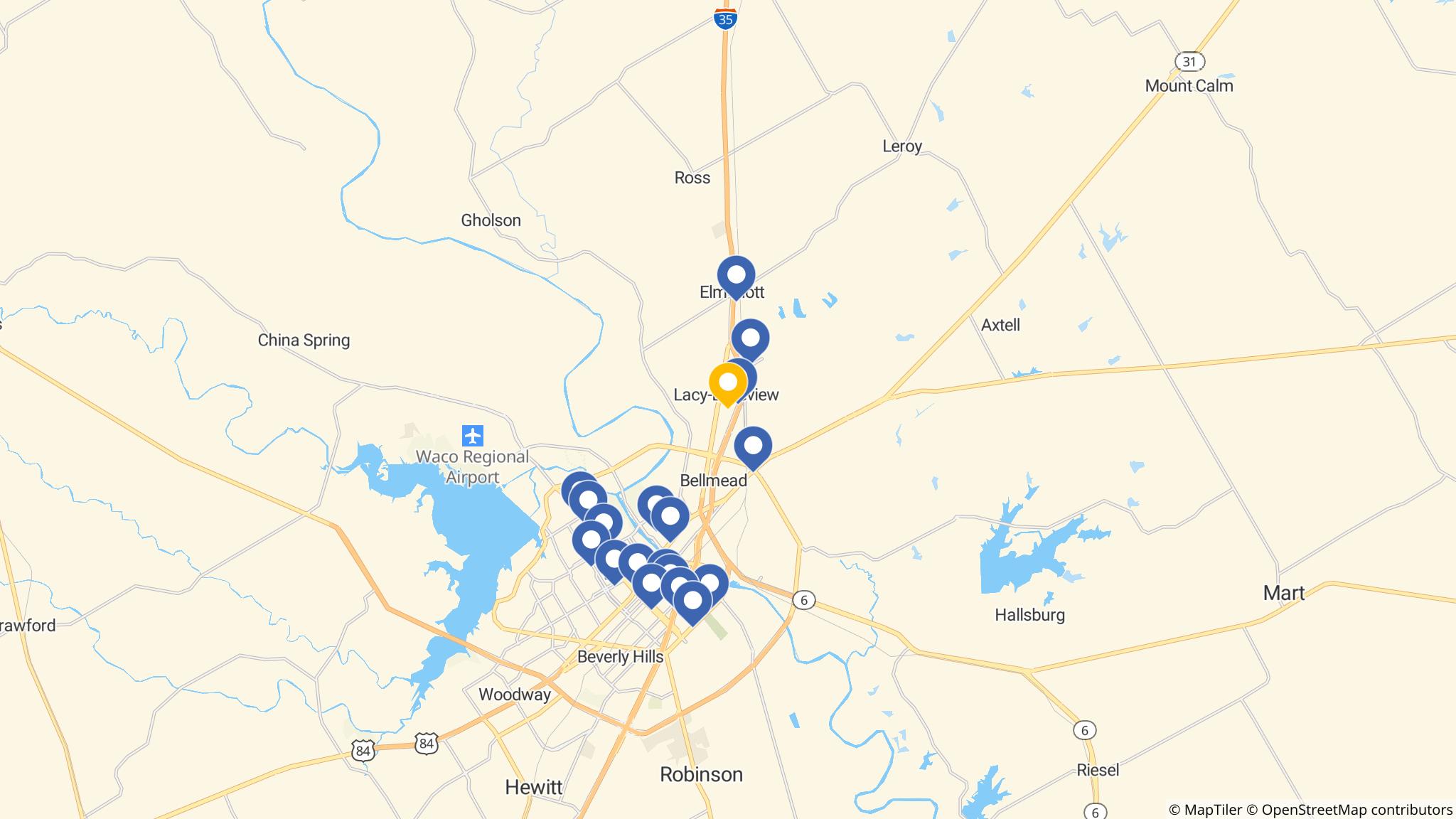 Street map of the ATM area