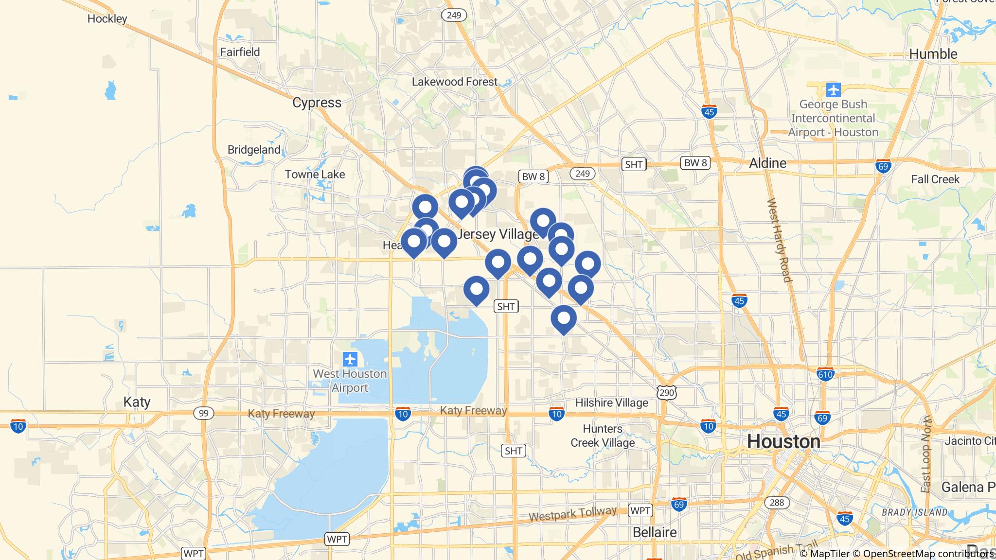 Street map of the ATM area