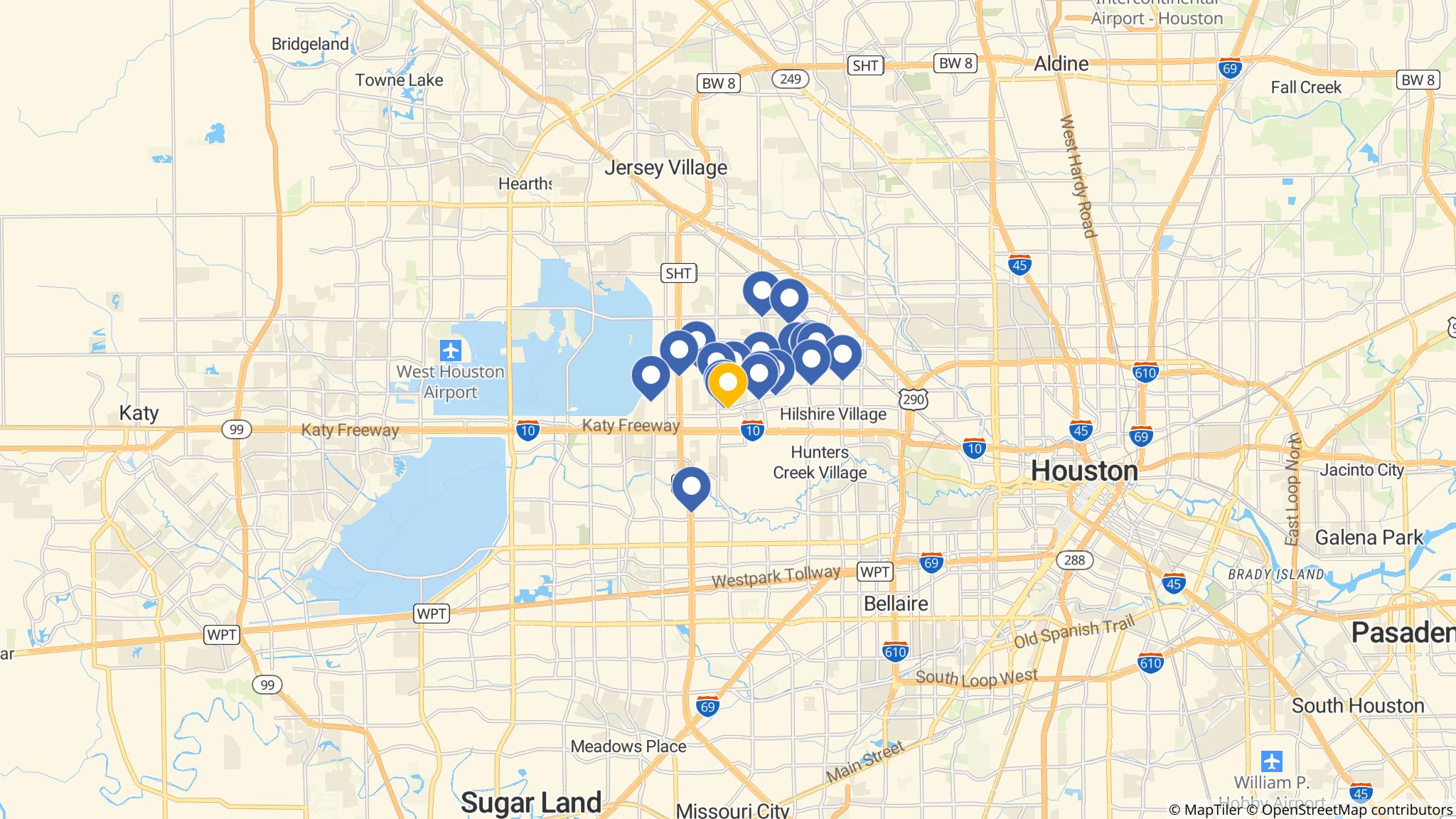 Street map of the ATM area