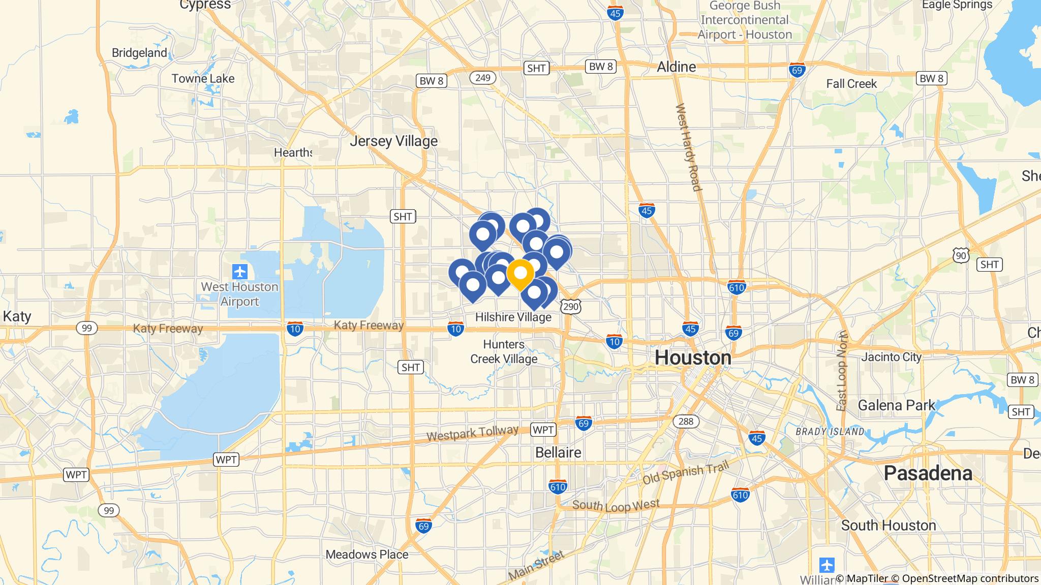 Street map of the ATM area