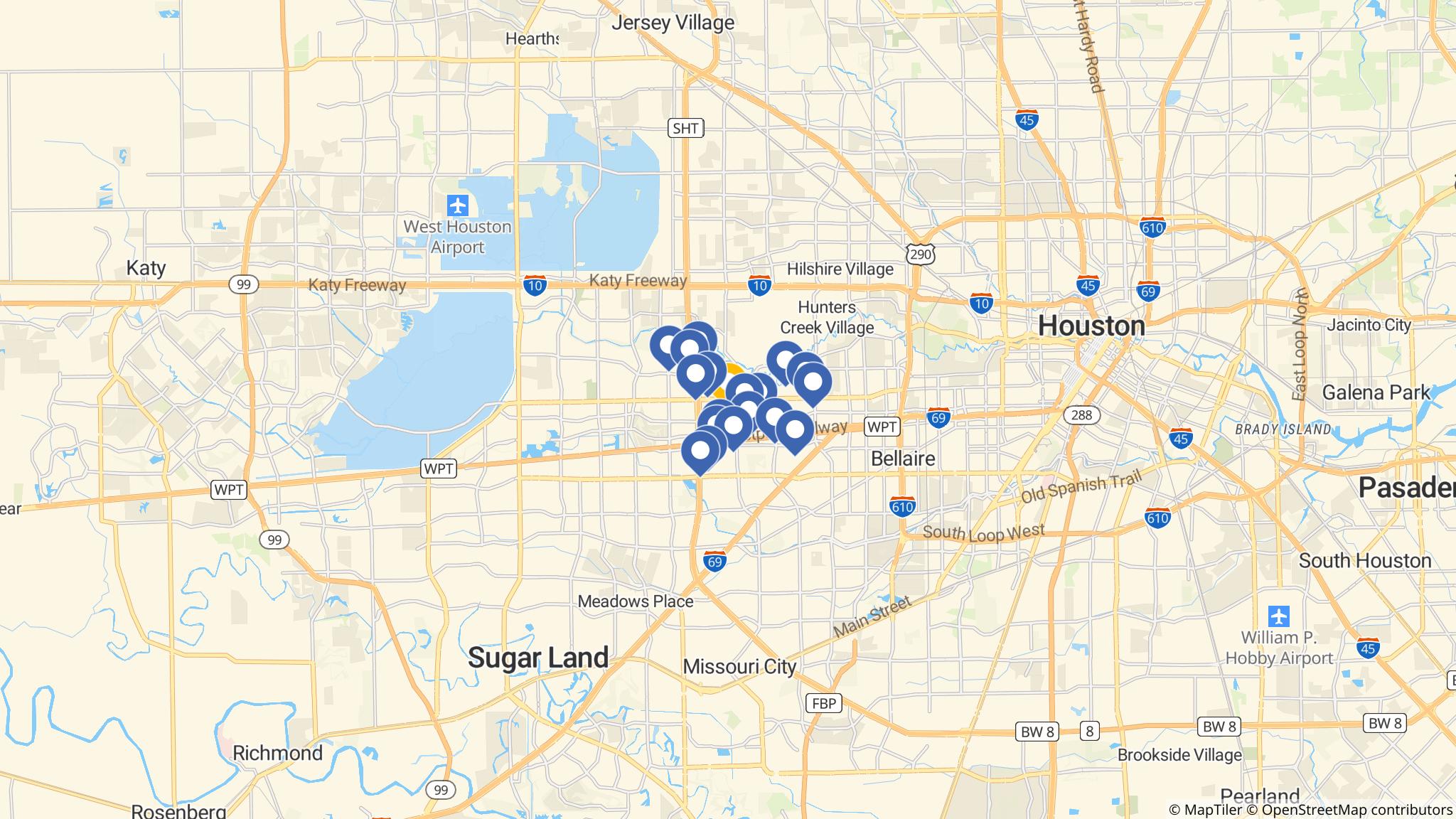 Street map of the ATM area