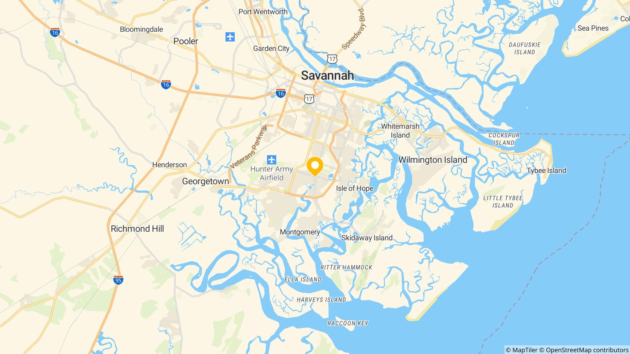 Street map of the ATM area