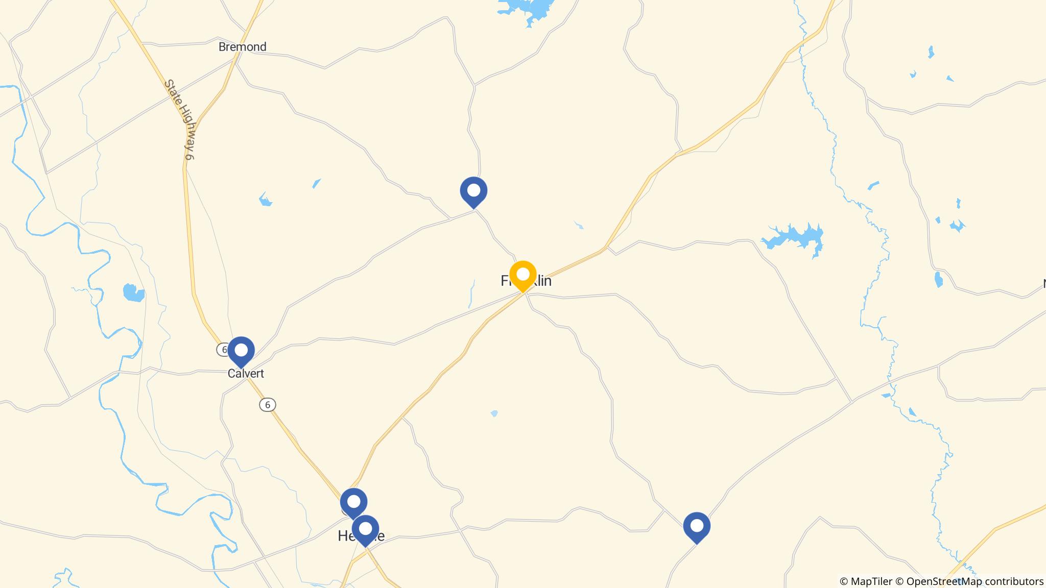 Street map of the ATM area