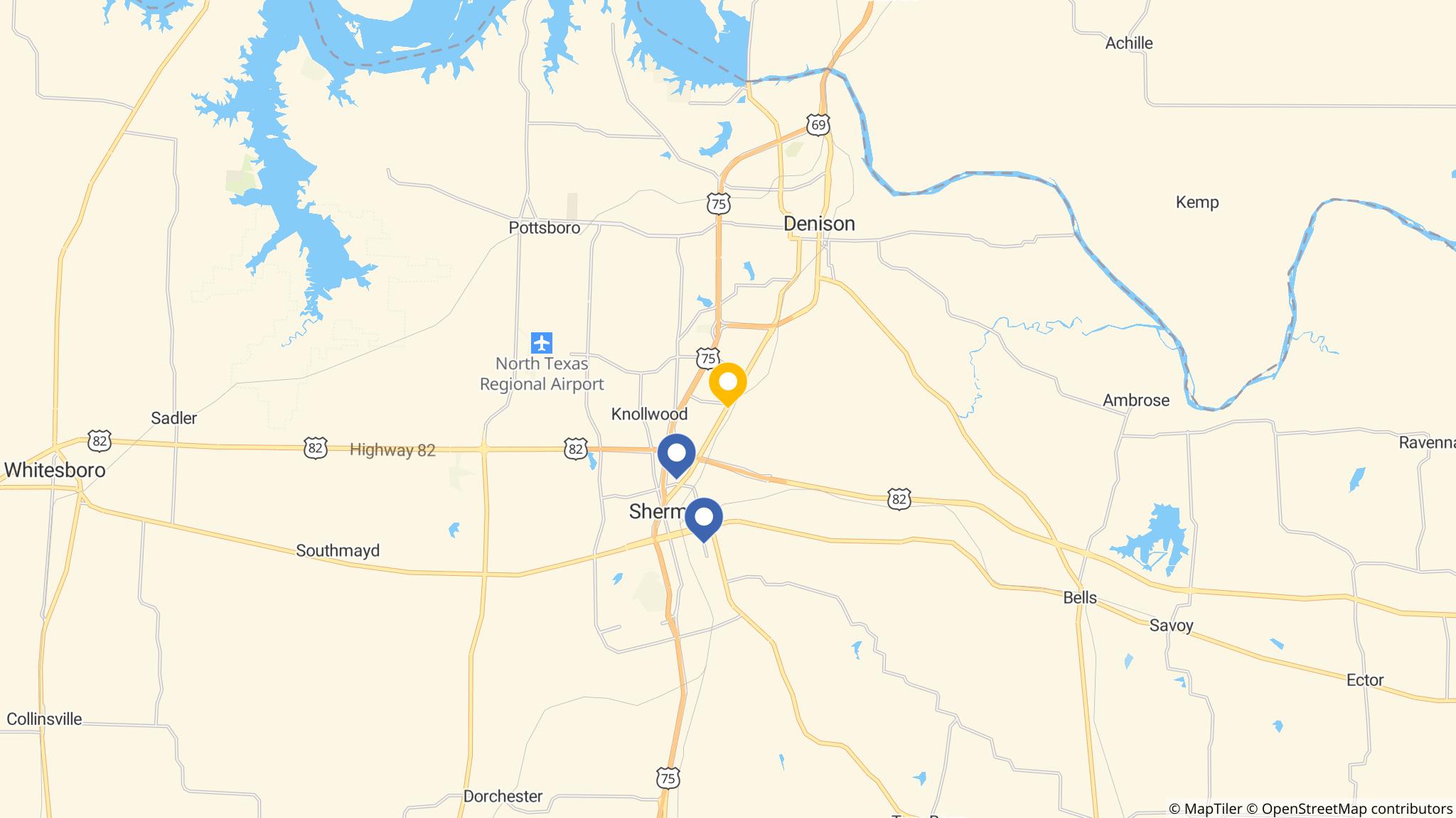Street map of the ATM area