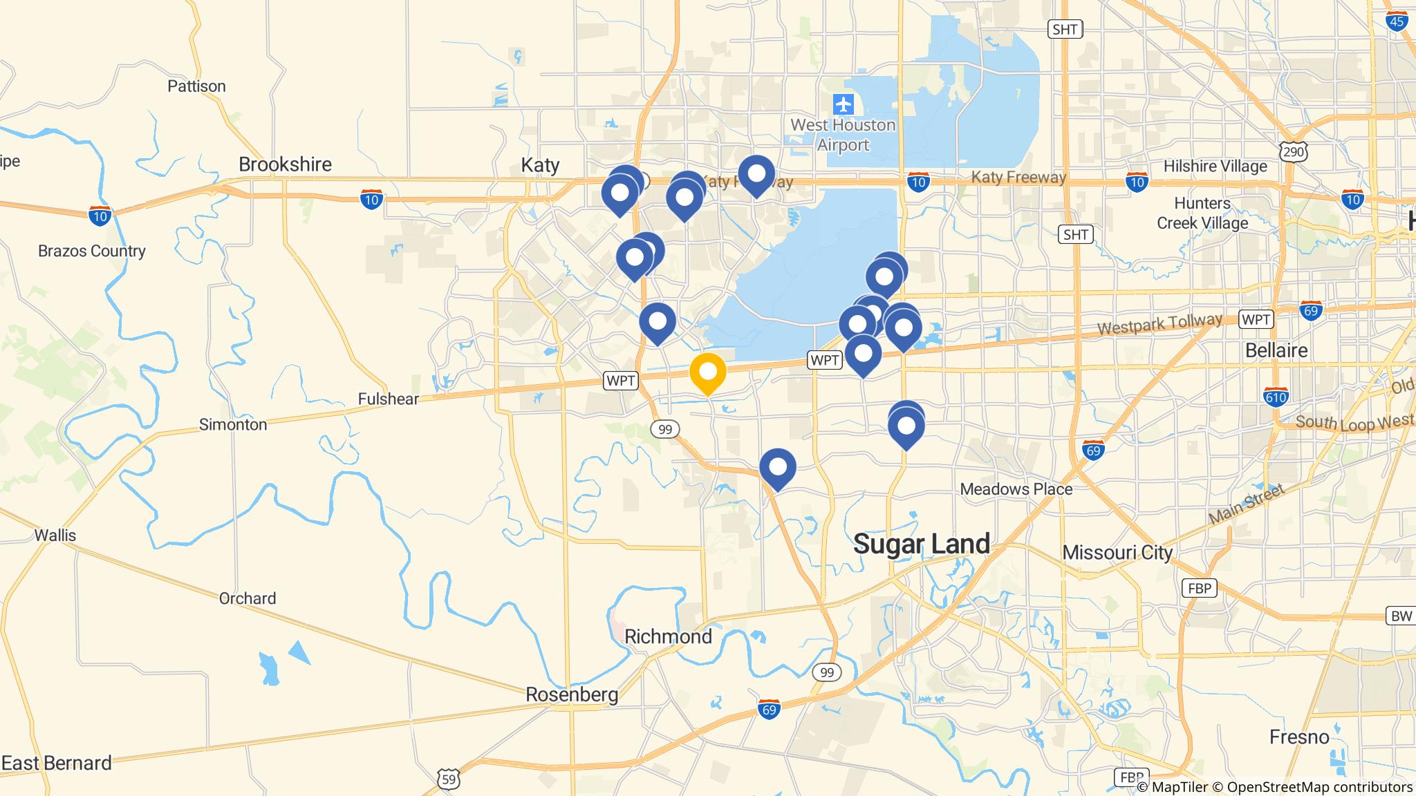 Street map of the ATM area