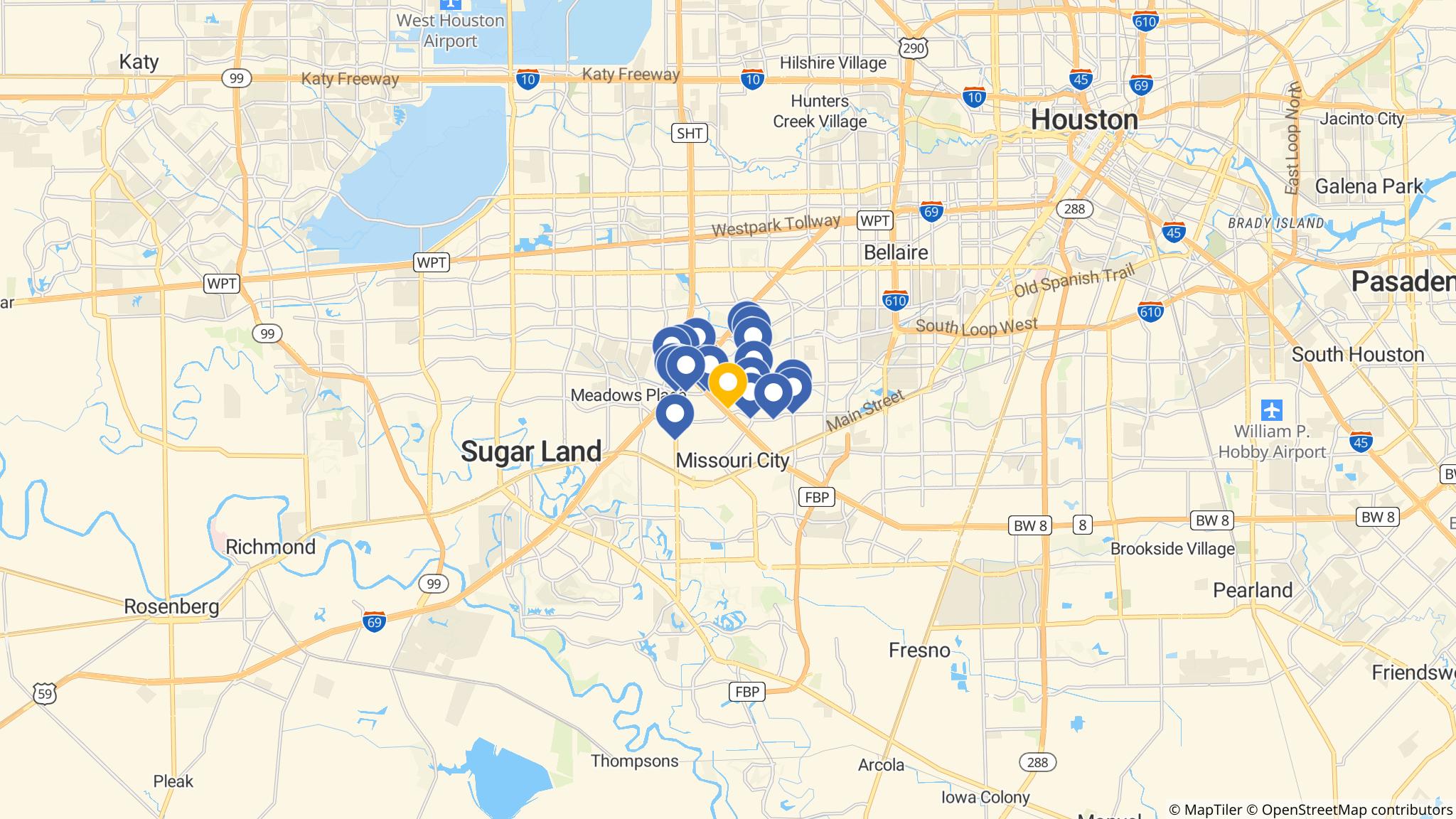 Street map of the ATM area