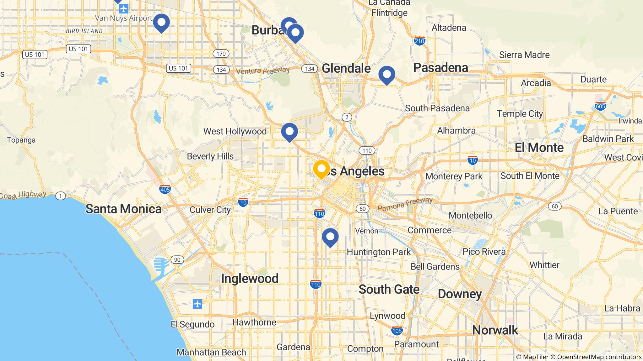 Street map of the ATM area