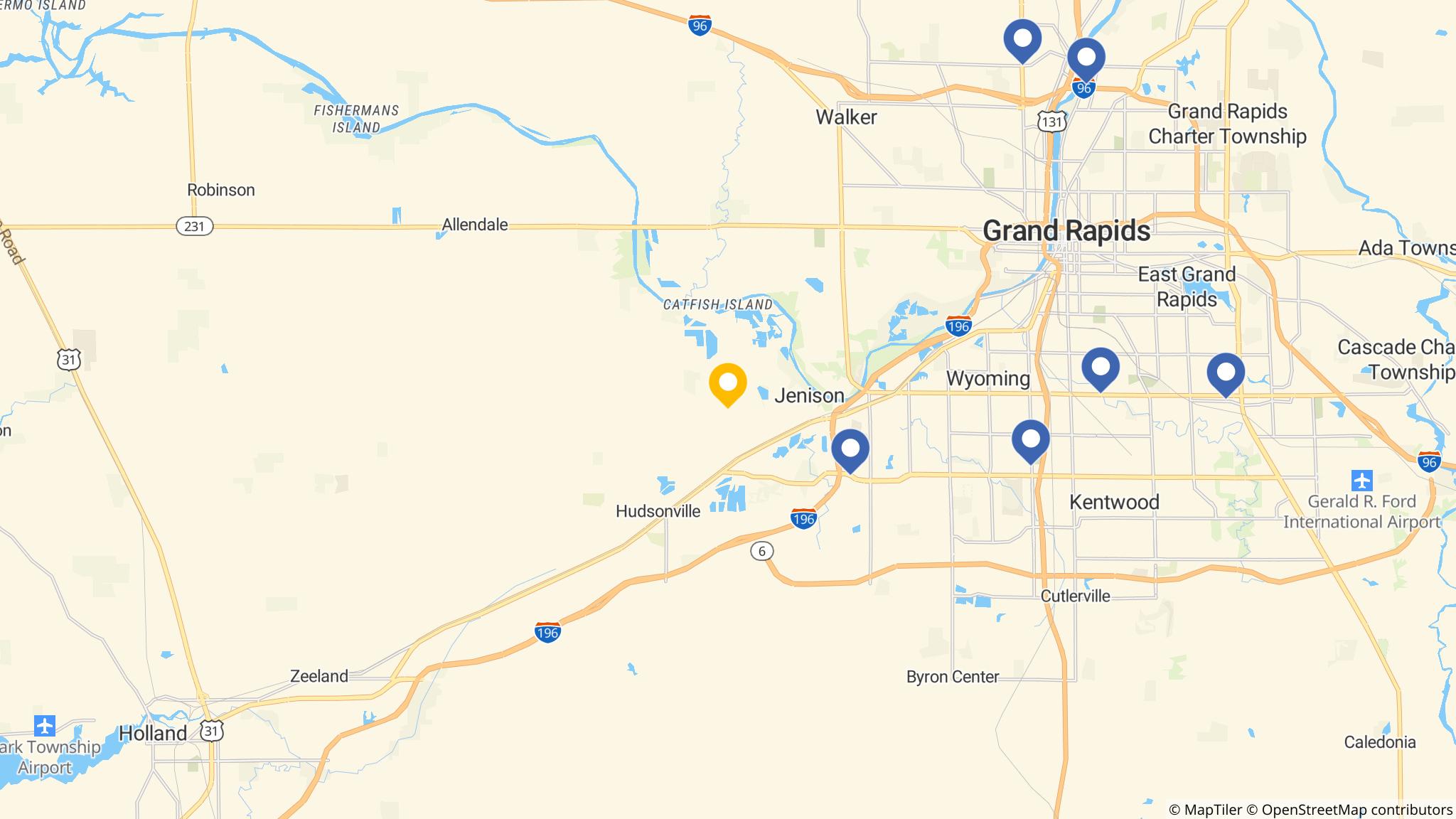 Street map of the ATM area