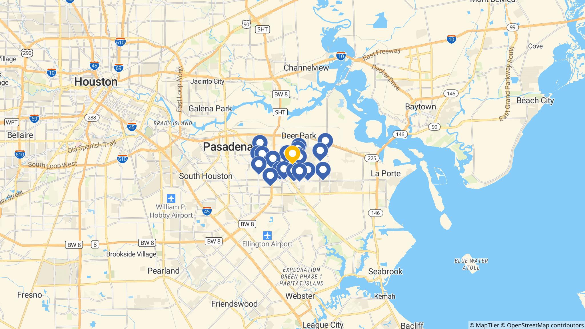 Street map of the ATM area
