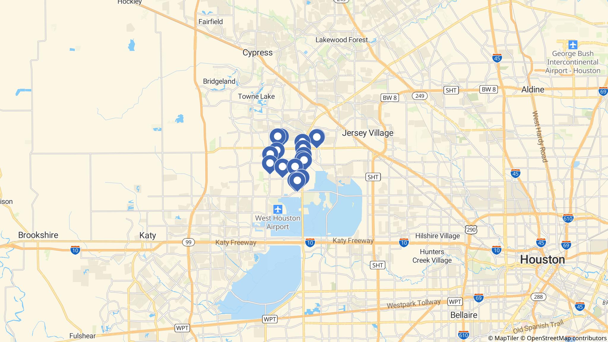 Street map of the ATM area
