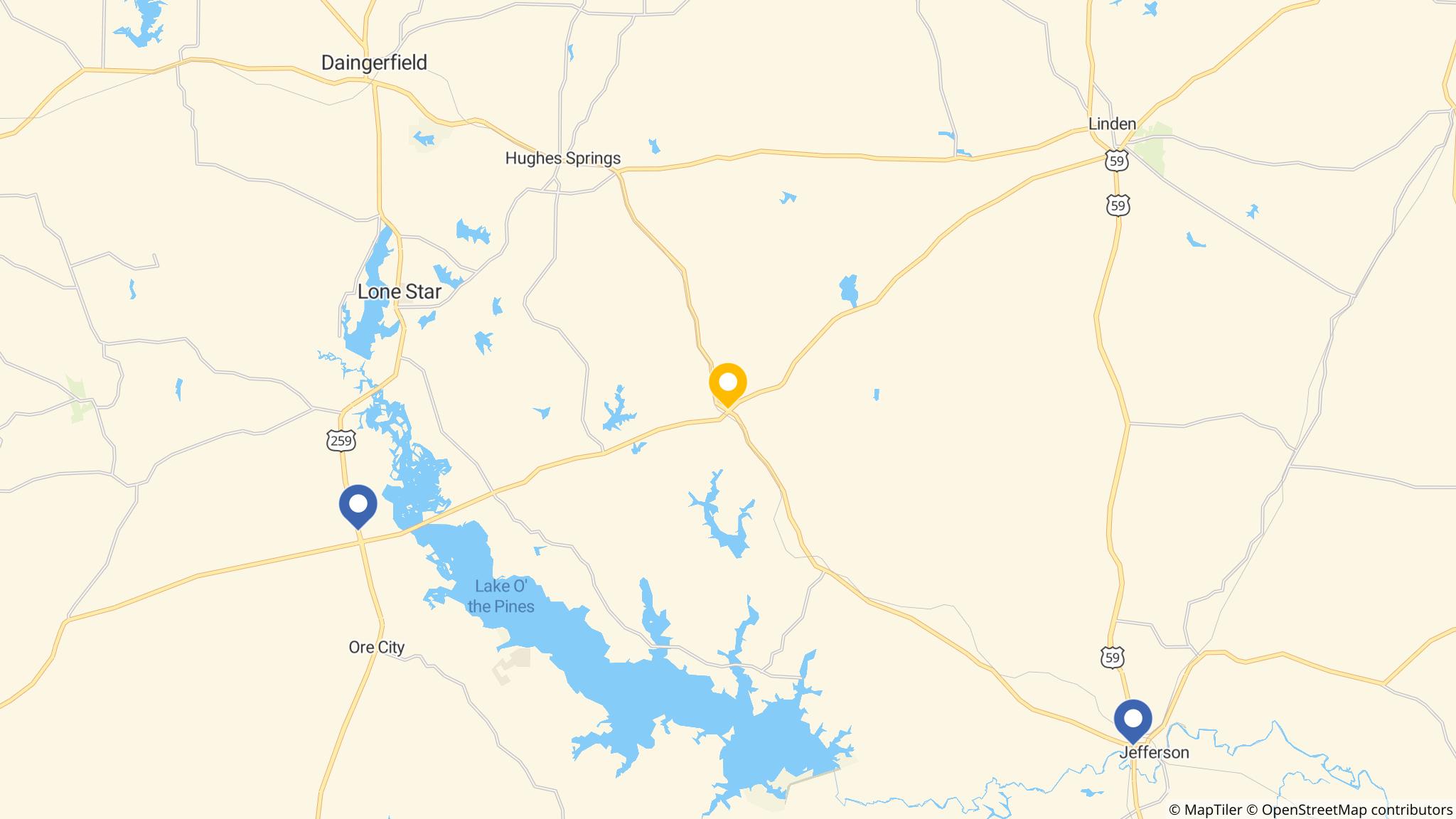 Street map of the ATM area