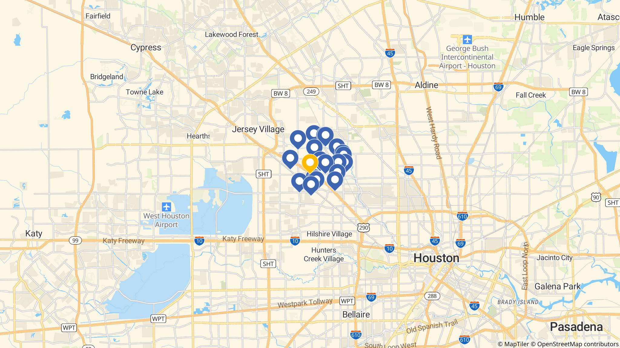 Street map of the ATM area