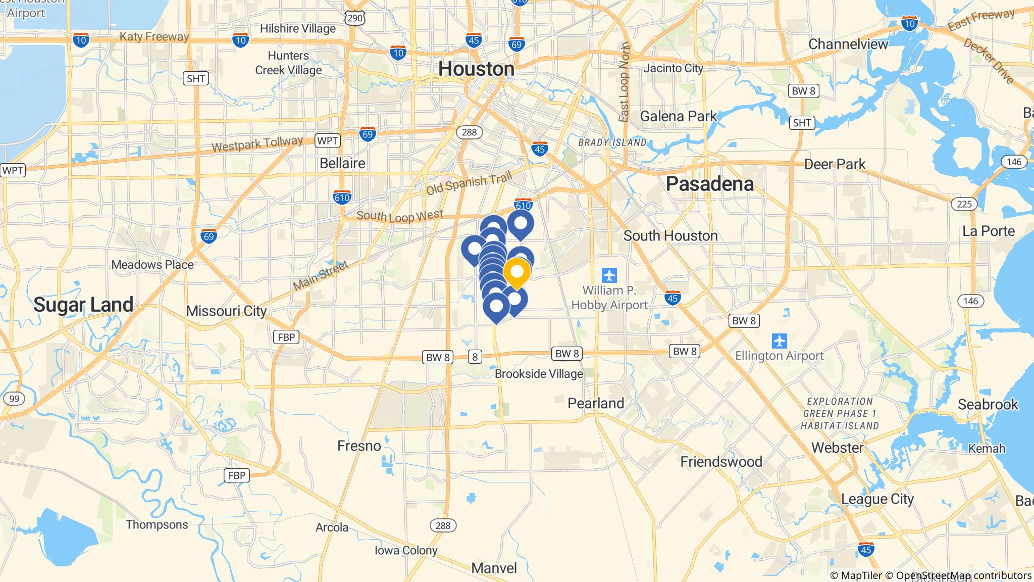 Street map of the ATM area