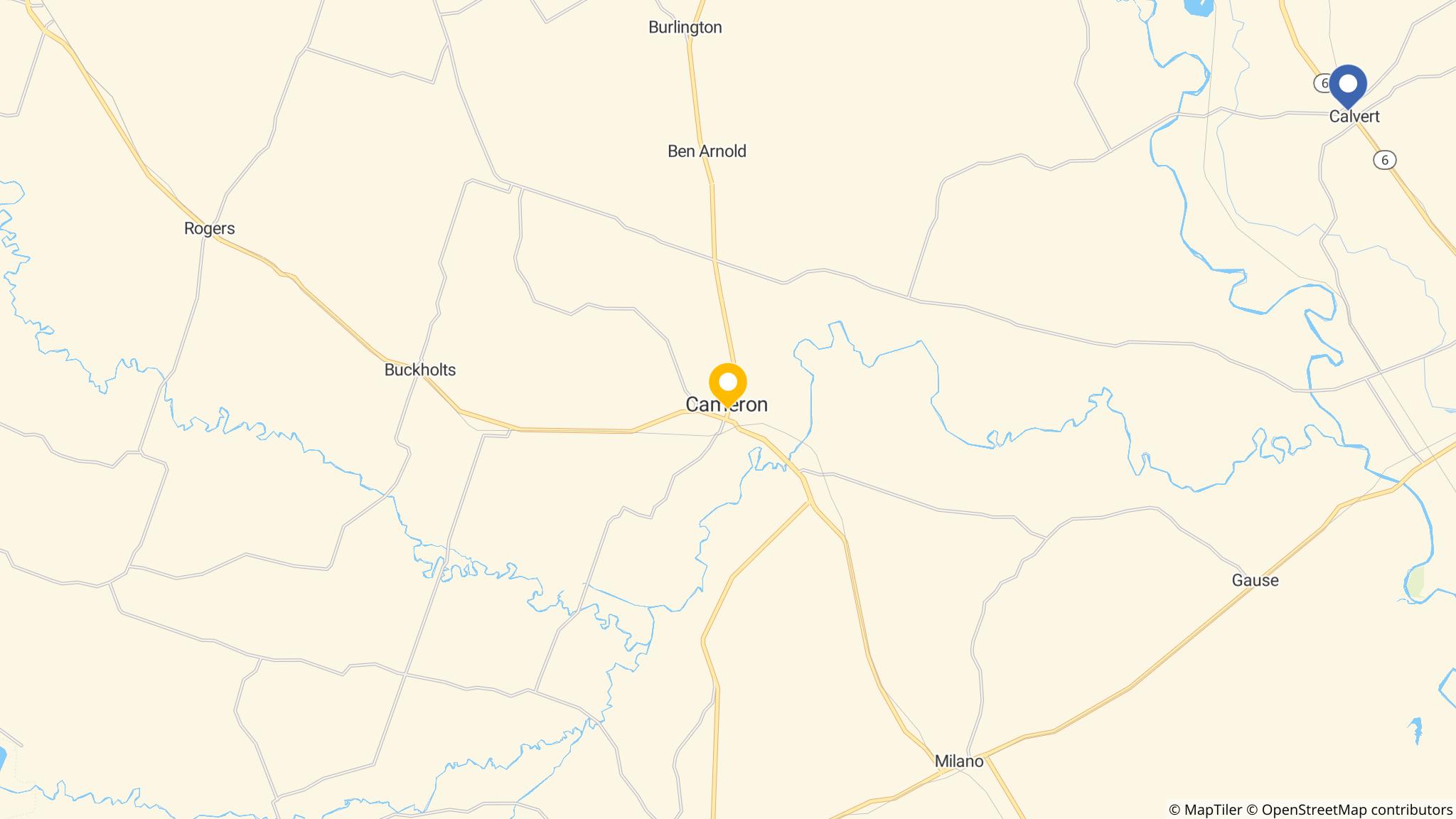 Street map of the ATM area