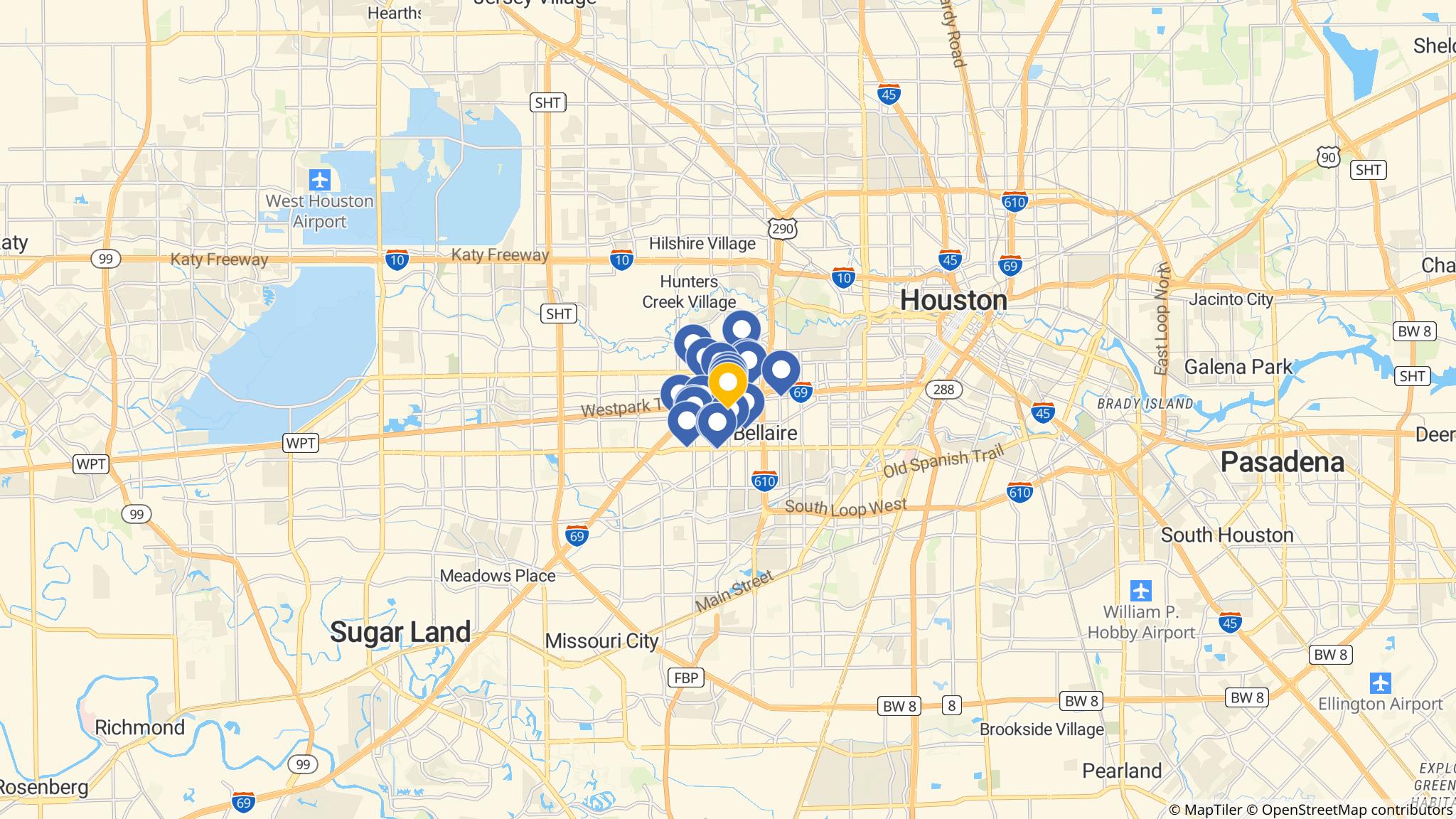 Street map of the ATM area