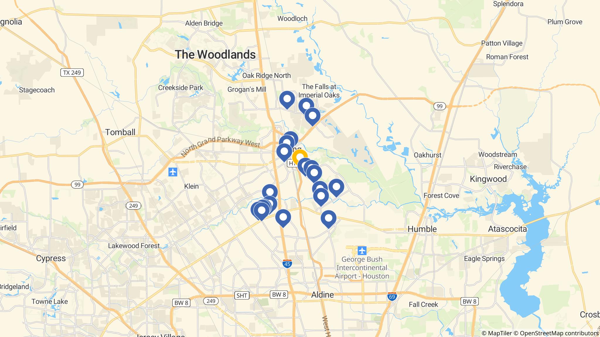 Street map of the ATM area