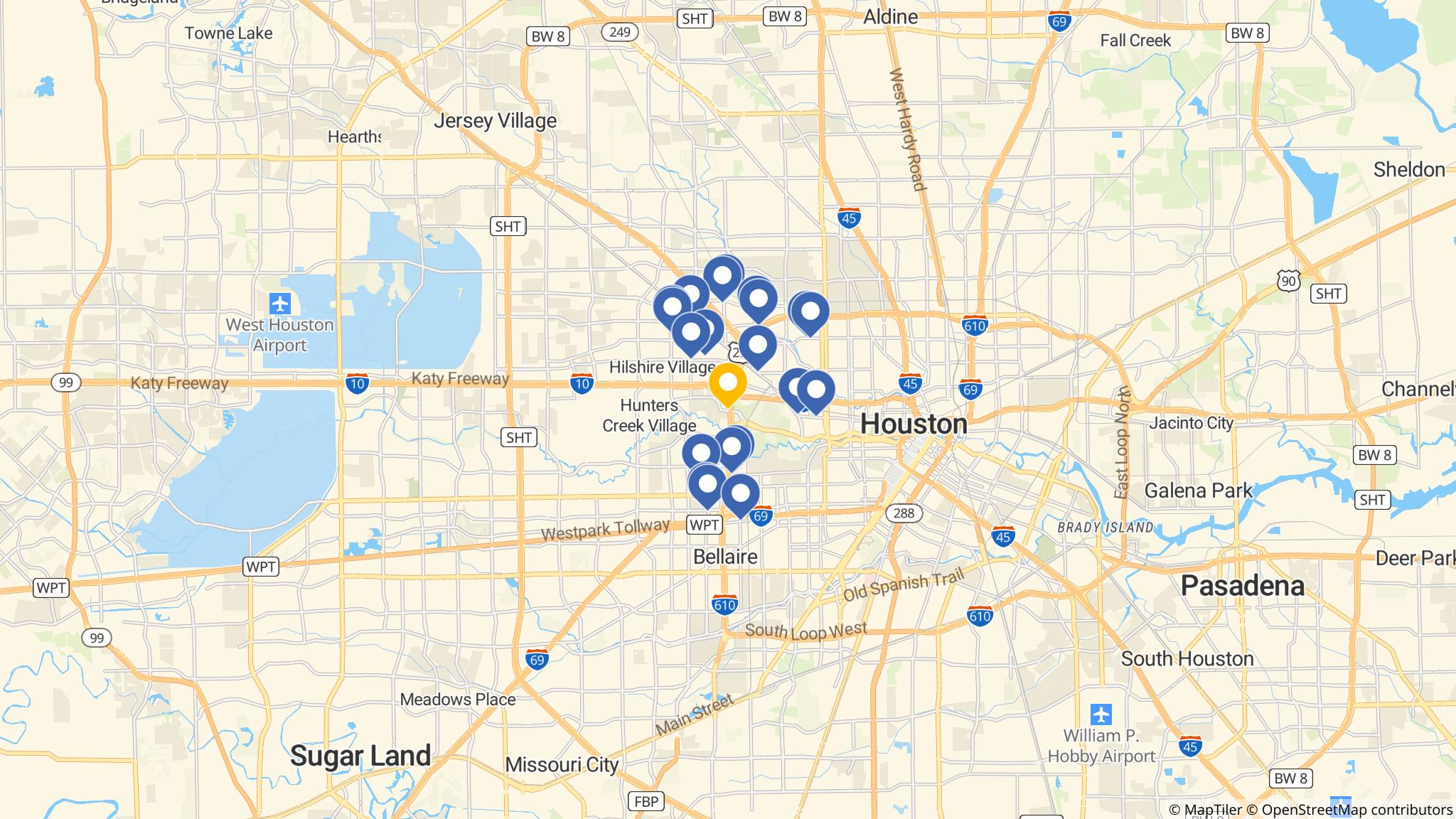 Street map of the ATM area