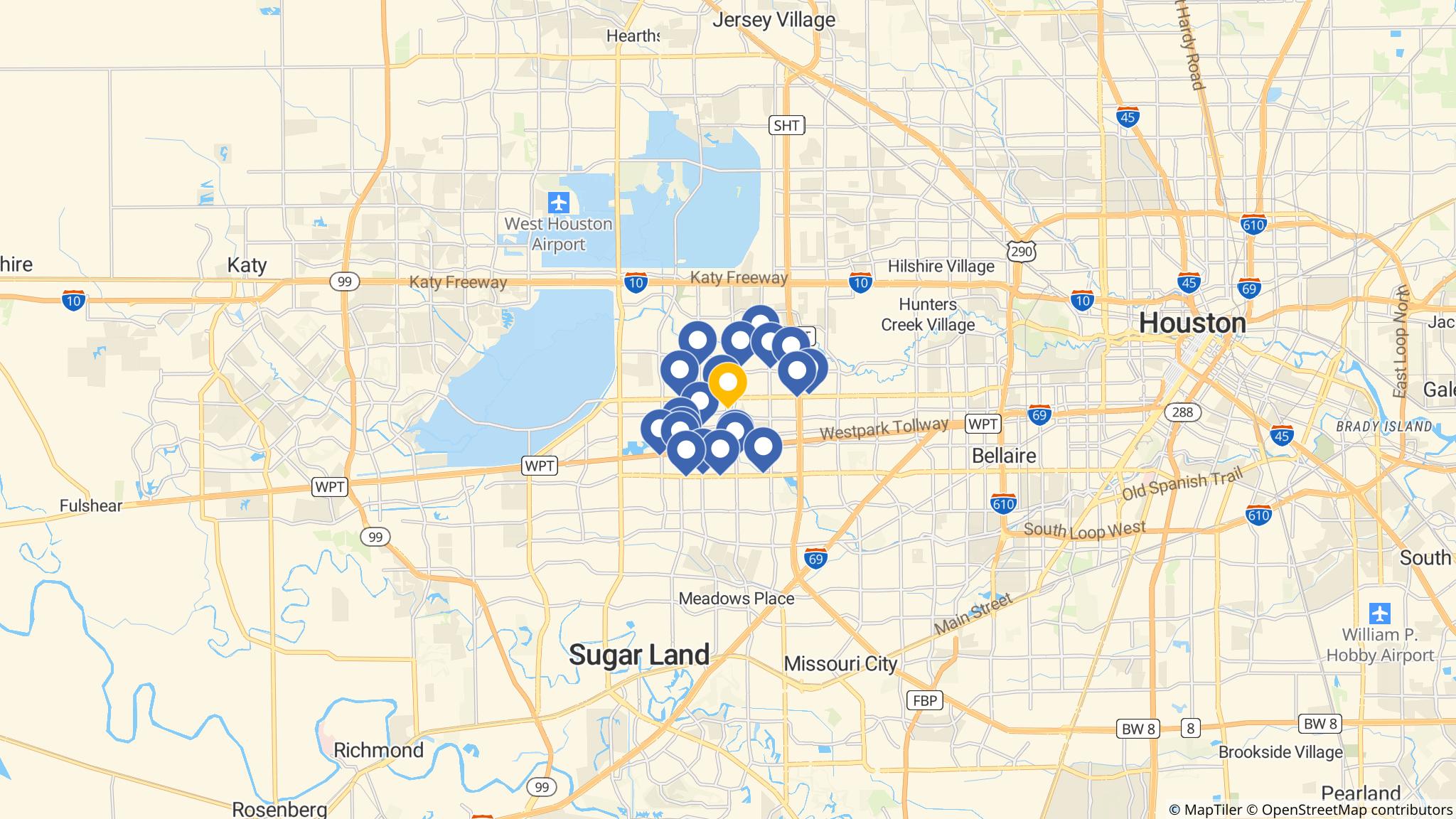 Street map of the ATM area